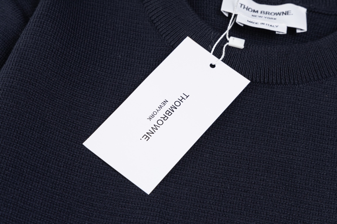 Luxury Cashmere Handbags: T-B Classic Four-Bard Sweater in Picture Color - 图片 7