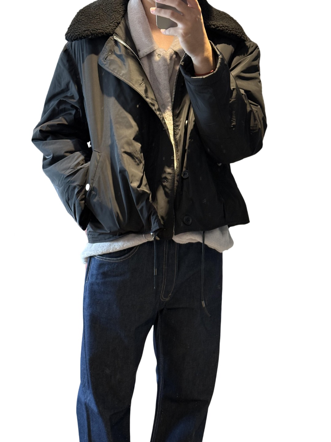 Acne Studios 24Fw 2021M原牛丹宁牛仔长裤 上身效果#