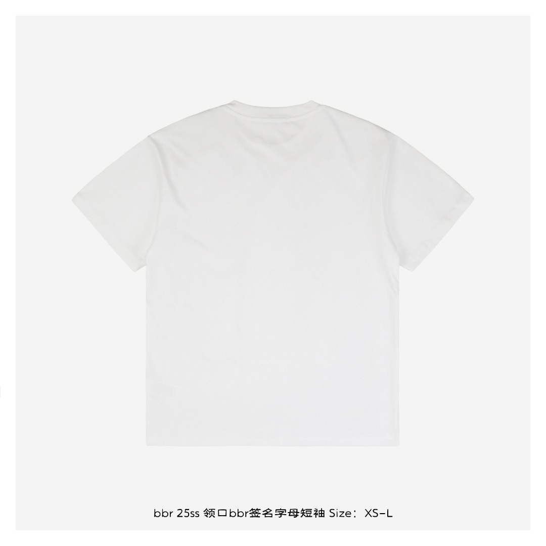 Burberry/博柏利 25ss 领口bbr签名字母短袖