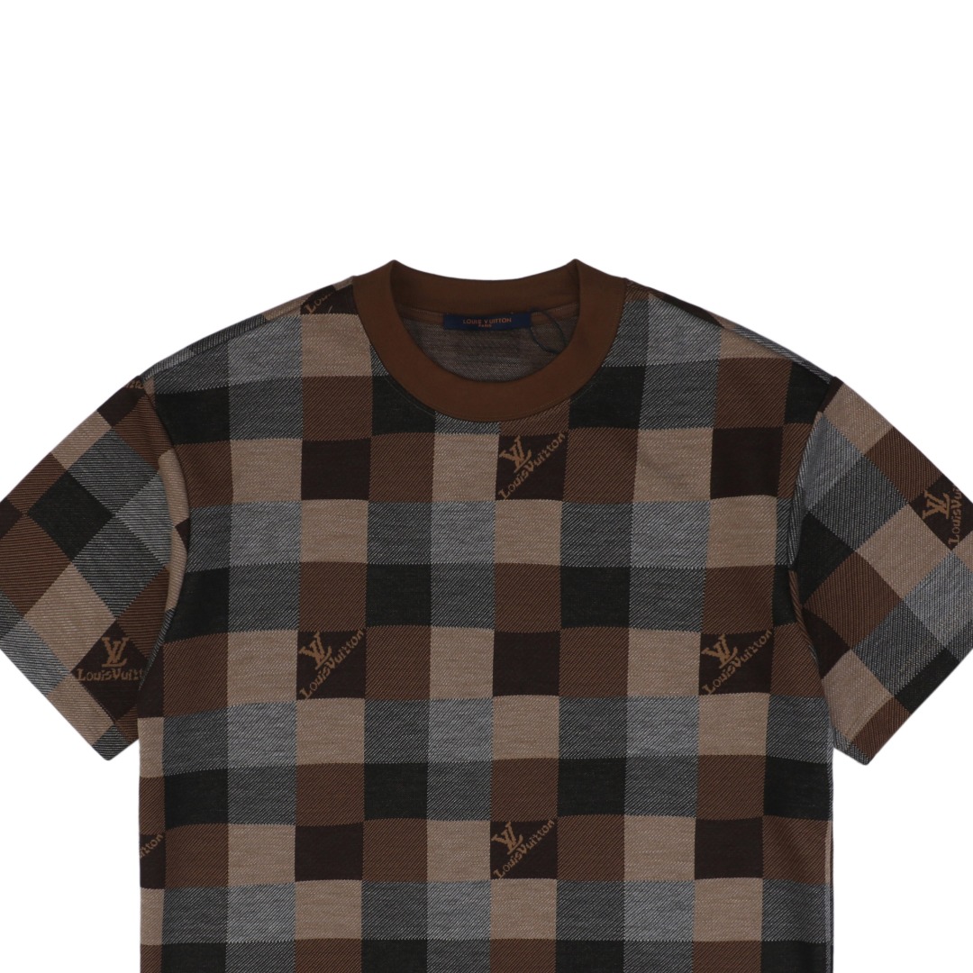 1v 25ss 多色棋盘格格子短袖-Chinese UA Cheap High Quatity Brand Clothes Bags handbags Sneakers wholesale wholesaler seller from China Factory suppliers Fashion Clothing Shoes best Quality Beautiful Price 1v 25ss 多色棋盘格格子短袖