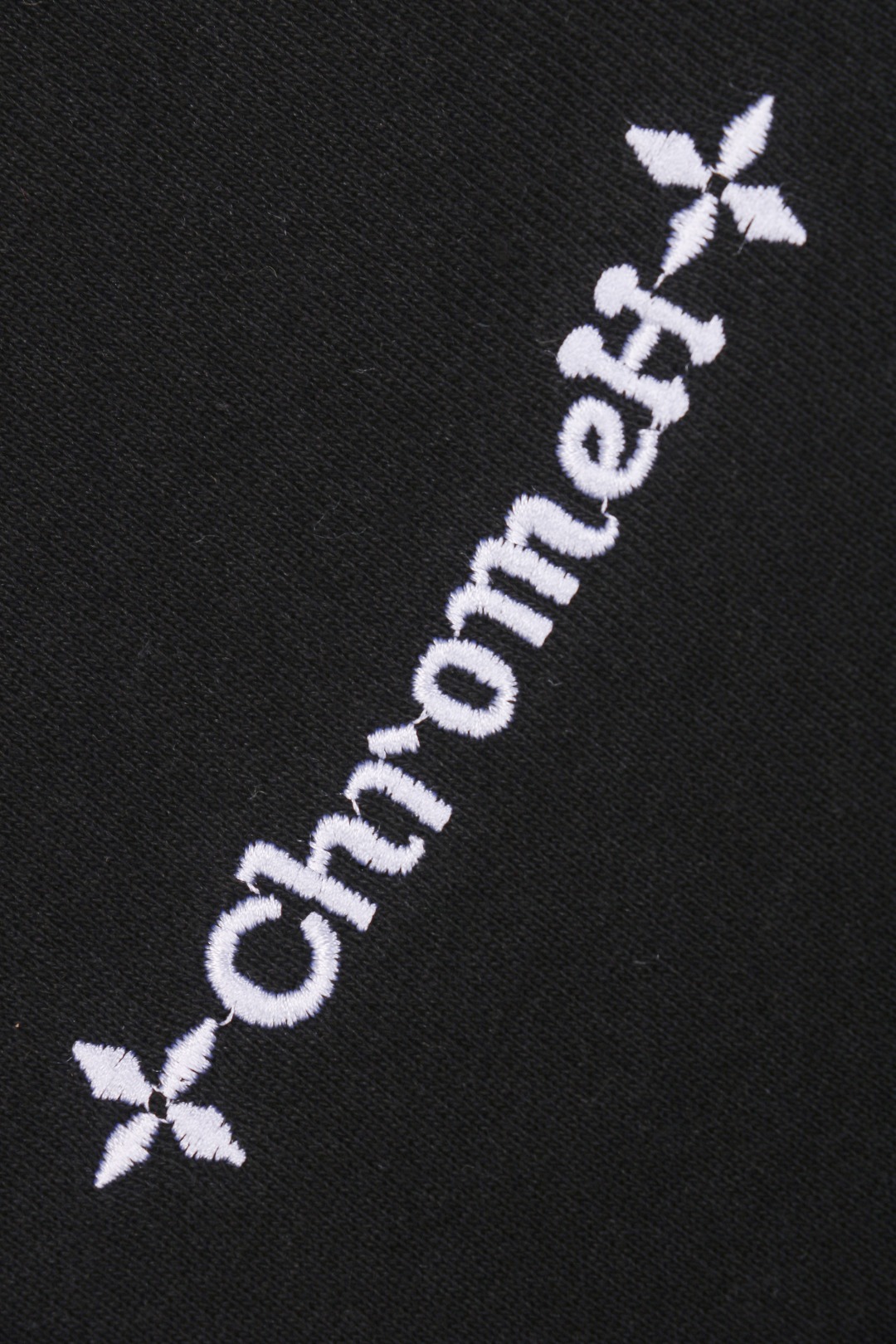 Chrome Hearts/克罗心 24ss 白贴皮十字梵文刺绣短裤