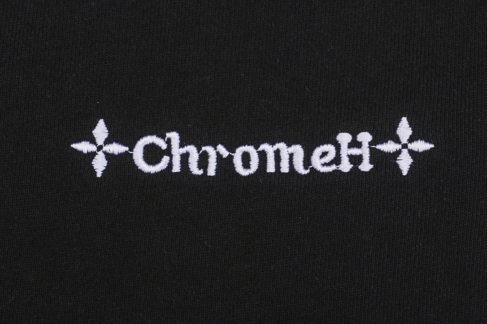 Chrome Hearts/克罗心 24ss 白贴皮十字梵文刺绣短裤