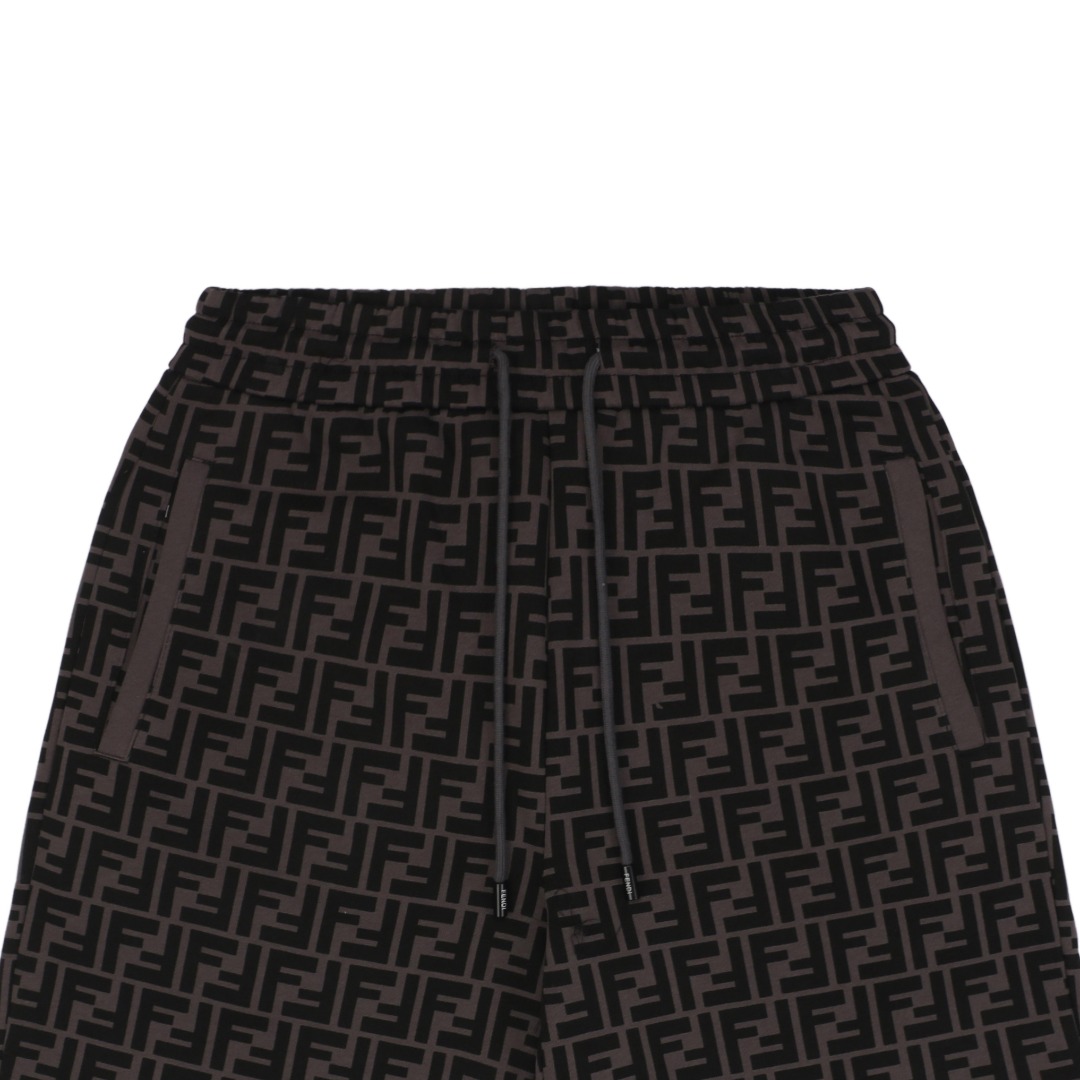 Fendi/芬迪 25ss 满印FF印花抽绳短裤