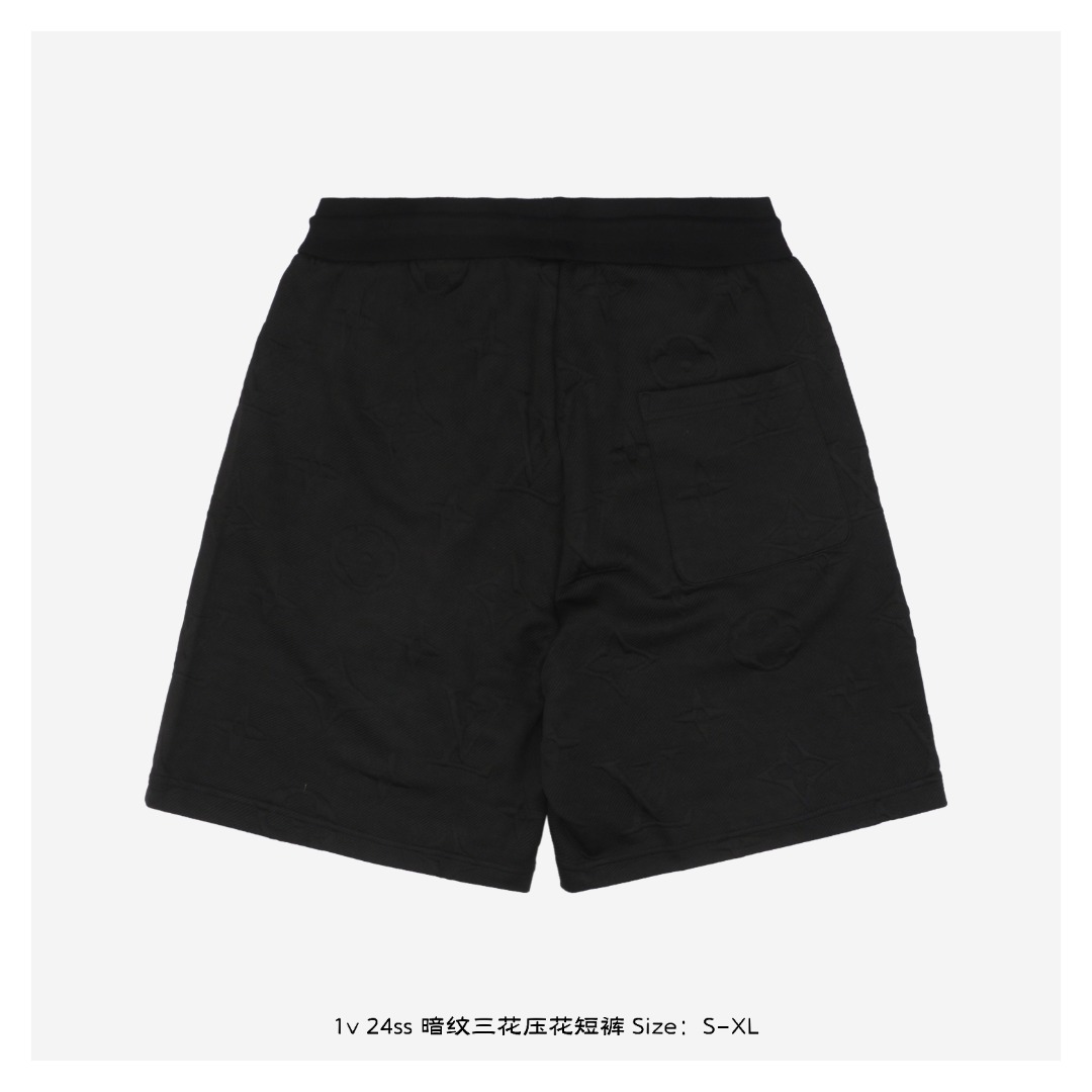 1v 24ss 暗纹三花压花短裤