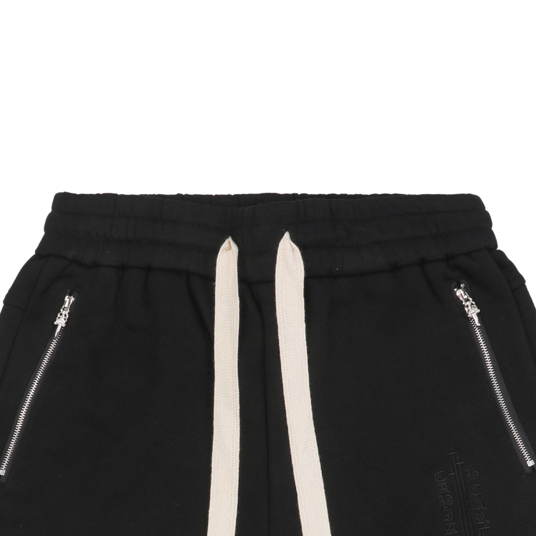 Chrome Hearts/克罗心 25ss 宝剑拉链梵文贴皮短裤