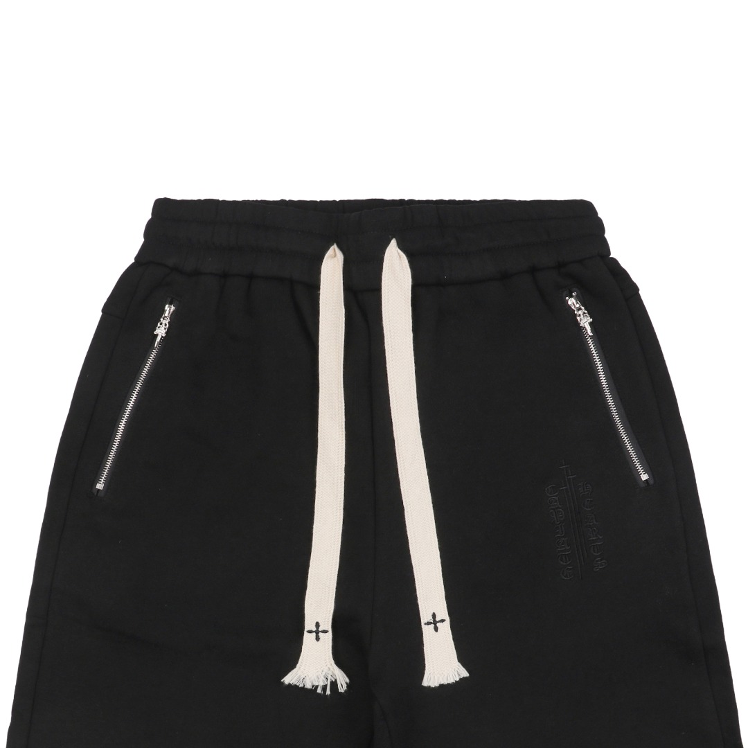Chrome Hearts/克罗心 25ss 宝剑拉链梵文贴皮短裤