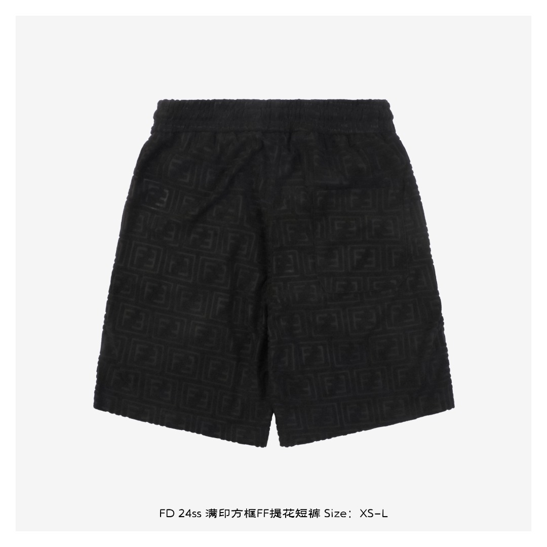 Fendi/芬迪 25ss 满印方框FF提花短裤-Chinese UA Cheap High Quatity Brand Clothes Bags handbags Sneakers wholesale wholesaler seller from China Factory suppliers Fashion Clothing Shoes best Quality Beautiful Price Fendi/芬迪 25ss 满印方框FF提花短裤