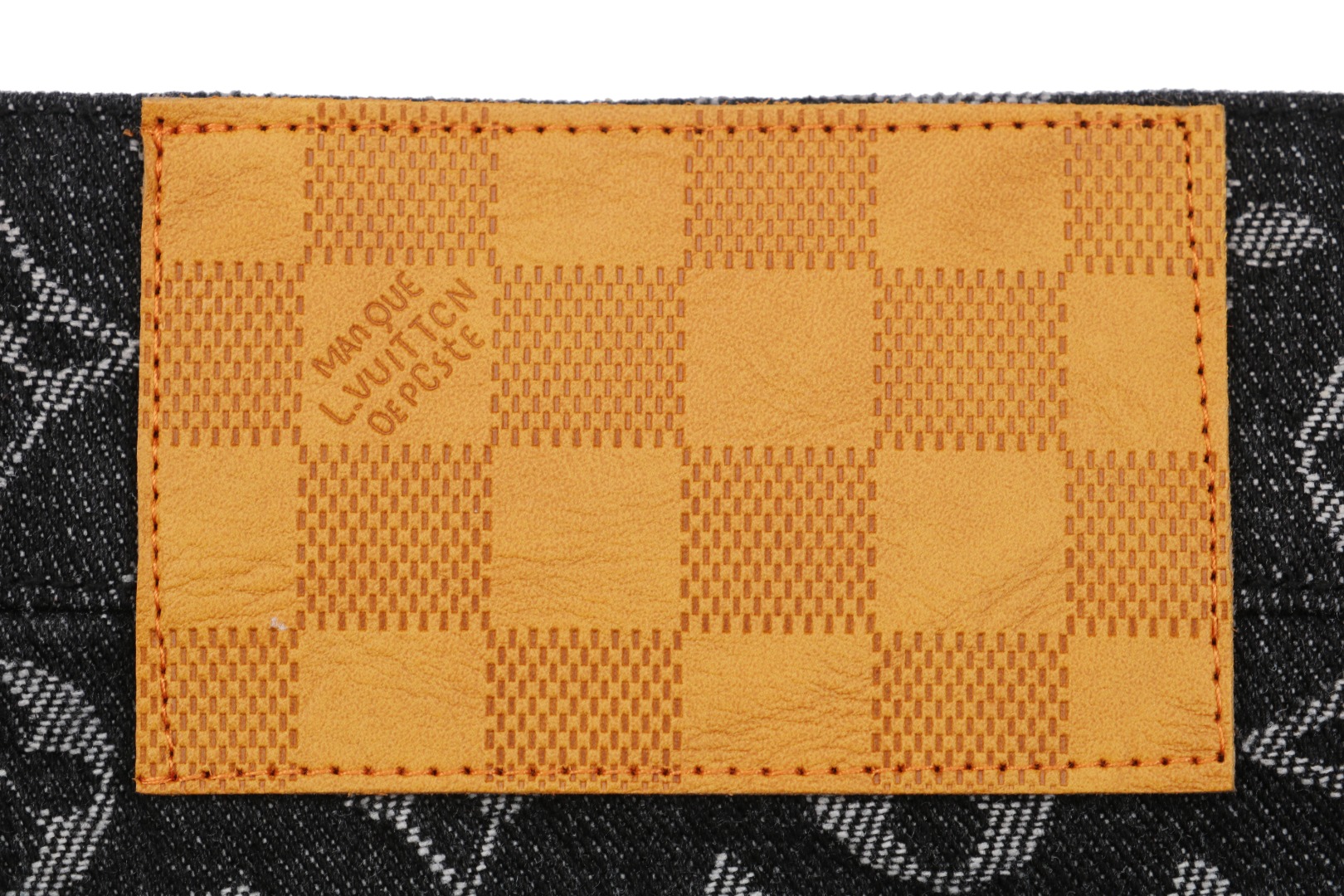 1v 25ss 满印老花丹宁牛仔短裤