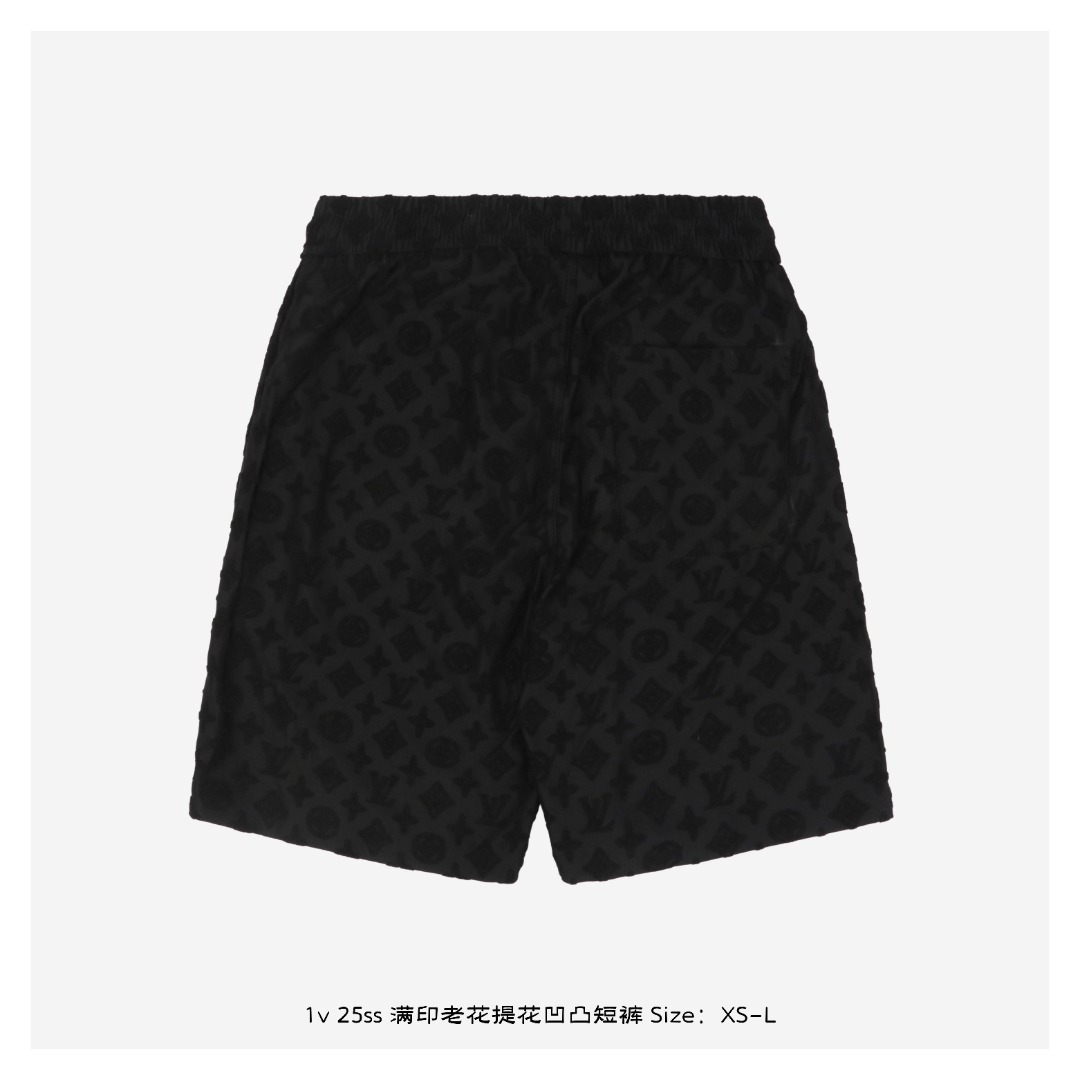 1v 25ss 满印老花提花凹凸短裤-Chinese UA Cheap High Quatity Brand Clothes Bags handbags Sneakers wholesale wholesaler seller from China Factory suppliers Fashion Clothing Shoes best Quality Beautiful Price 1v 25ss 满印老花提花凹凸短裤