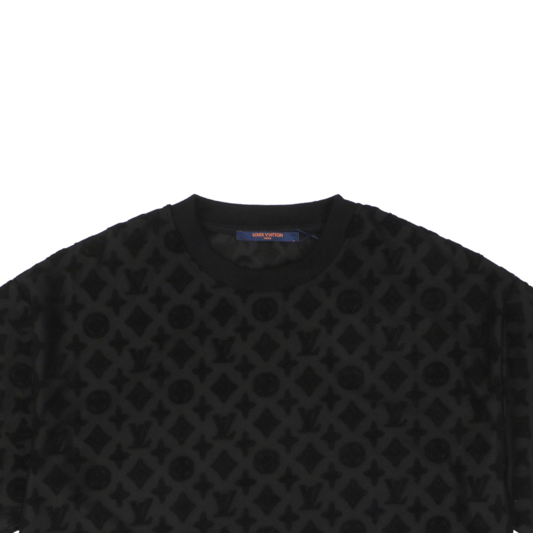 1v 25ss 满印老花提花凹凸短袖