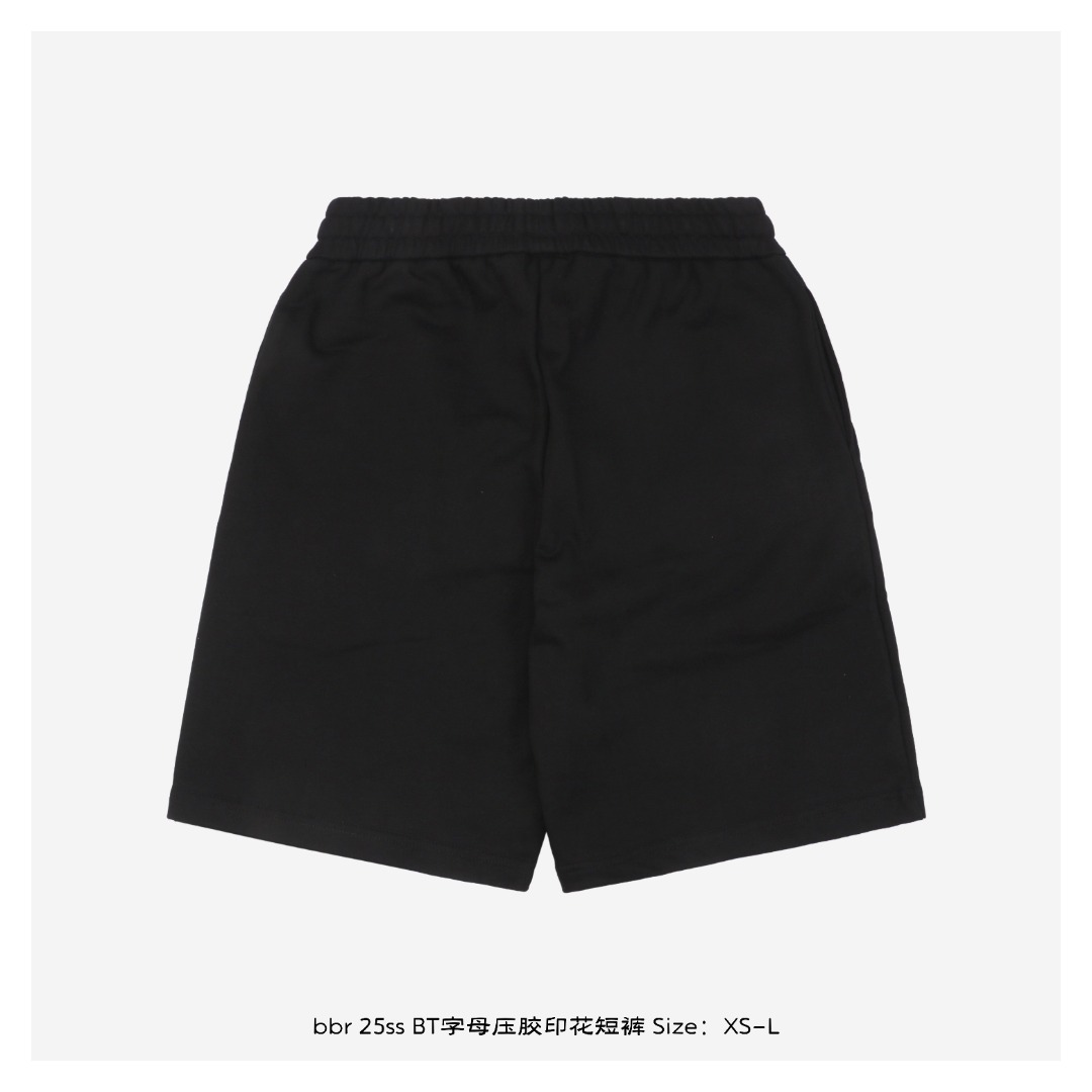 Burberry/博柏利 25ss BT字母压胶印花短裤