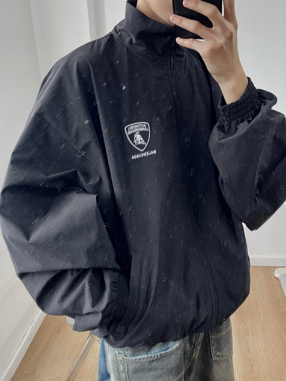 Balenciaga / 巴黎世家 25Fw 
兰博基尼梭织套装 上身咨询图ℹ️