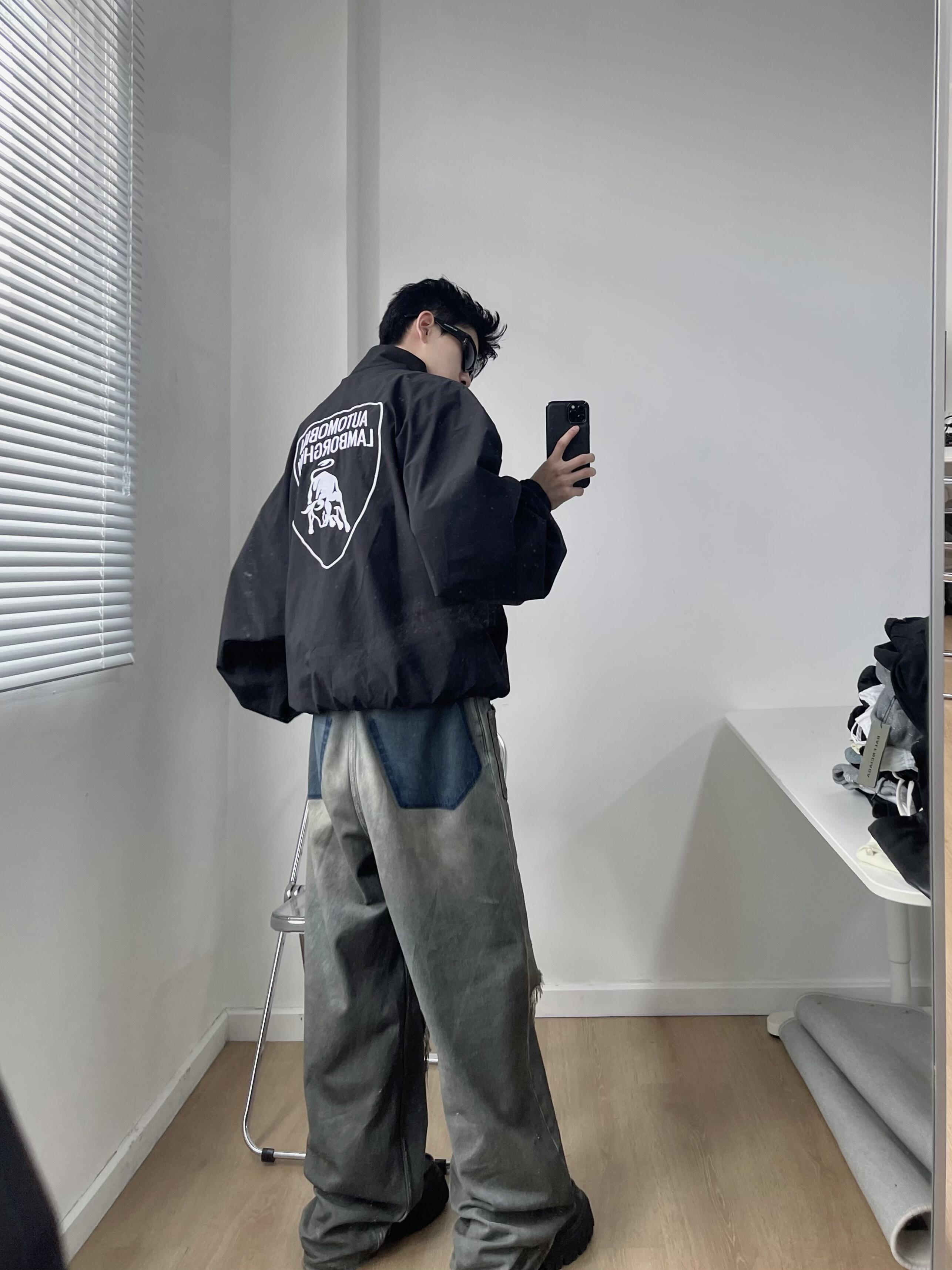 Balenciaga / 巴黎世家 25Fw 
兰博基尼梭织套装 上身咨询图ℹ️