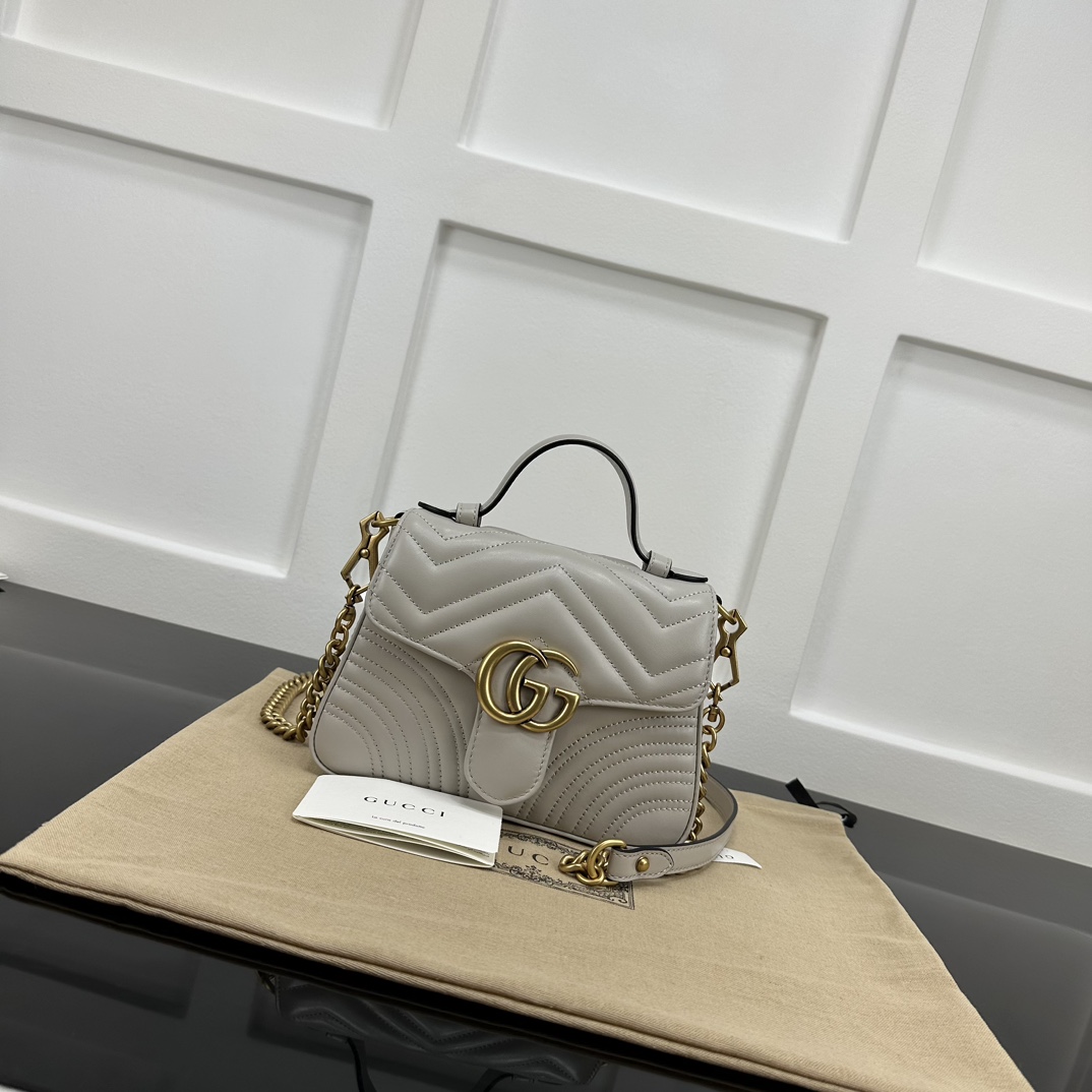 Gucci Crossbody & Shoulder Bags Grey Light Gray Rose