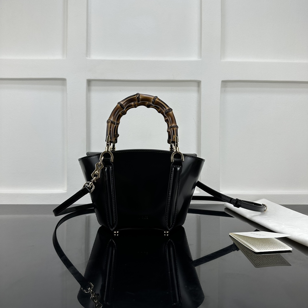 GUCCI's new top-quality original cowhide, original hardware, real photos, officially on sale 805832 black/(sheepskin lining) size: W16 (27) xH14x
