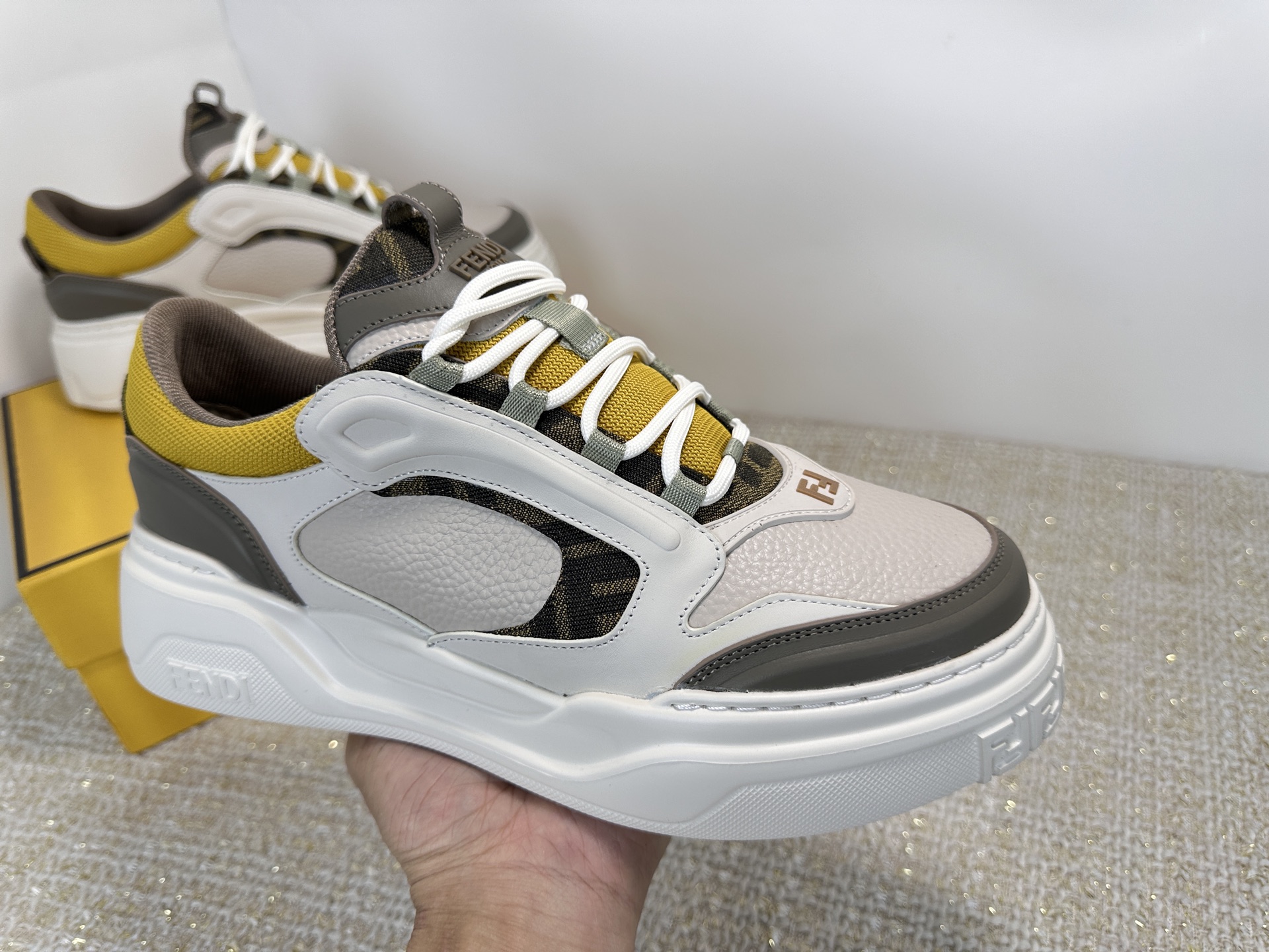 Fendi Style Leather Men's Shoes style reference detail image 7 from source 781826
