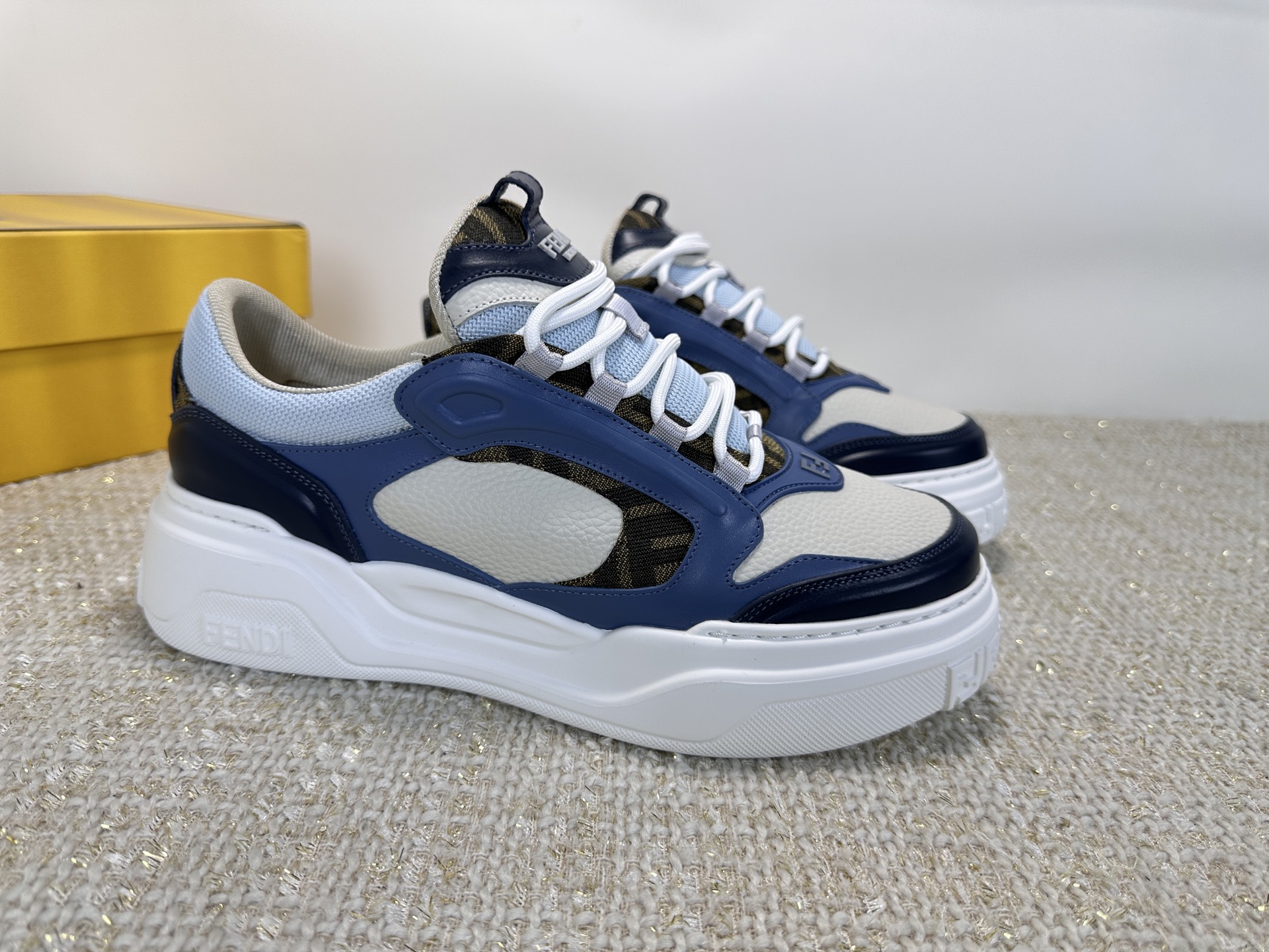 Fendi Style Leather Men's Shoes style reference detail image 4 from source 781825
