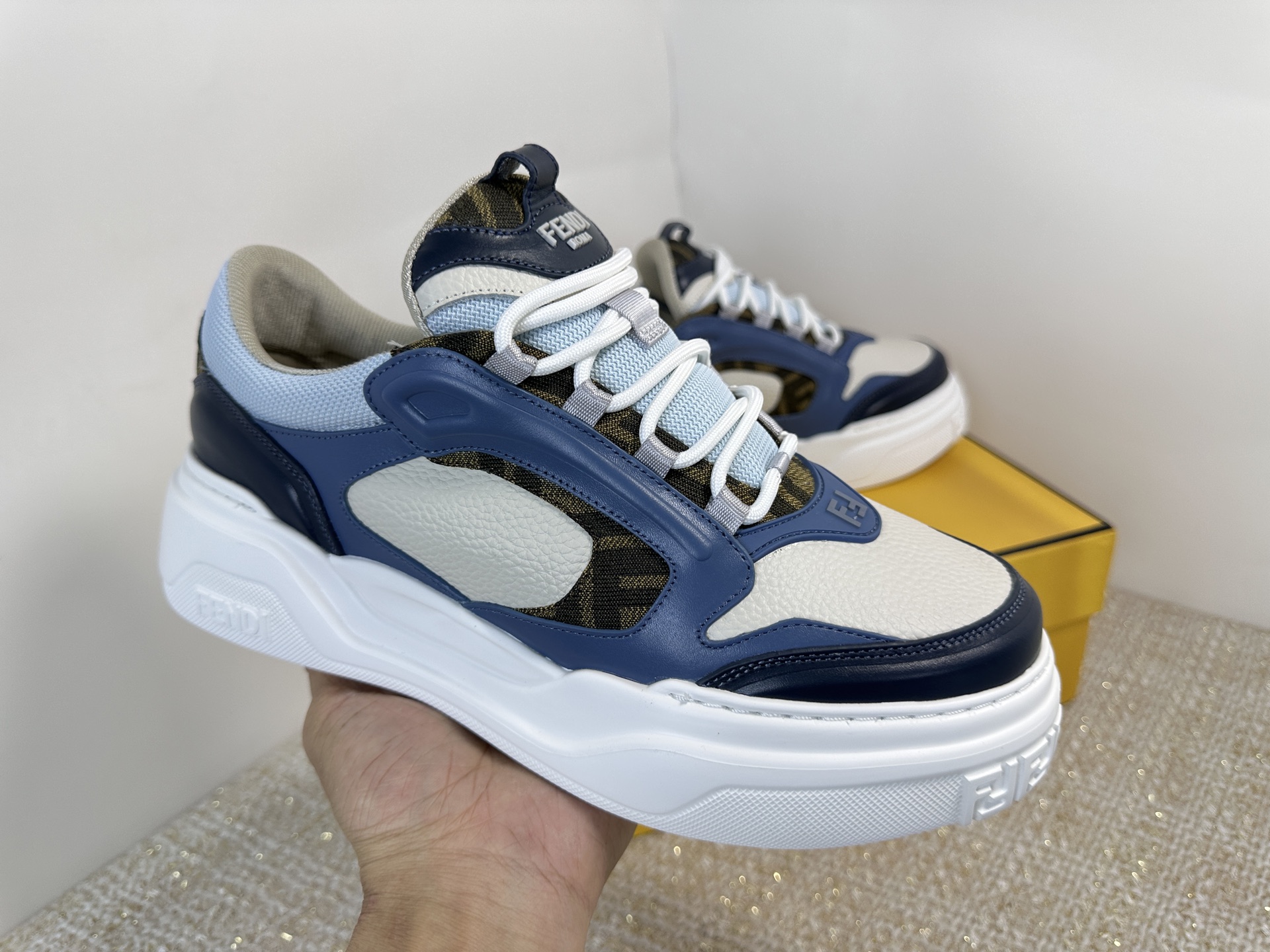 Fendi Style Leather Men's Shoes Lookbook Reference image 2