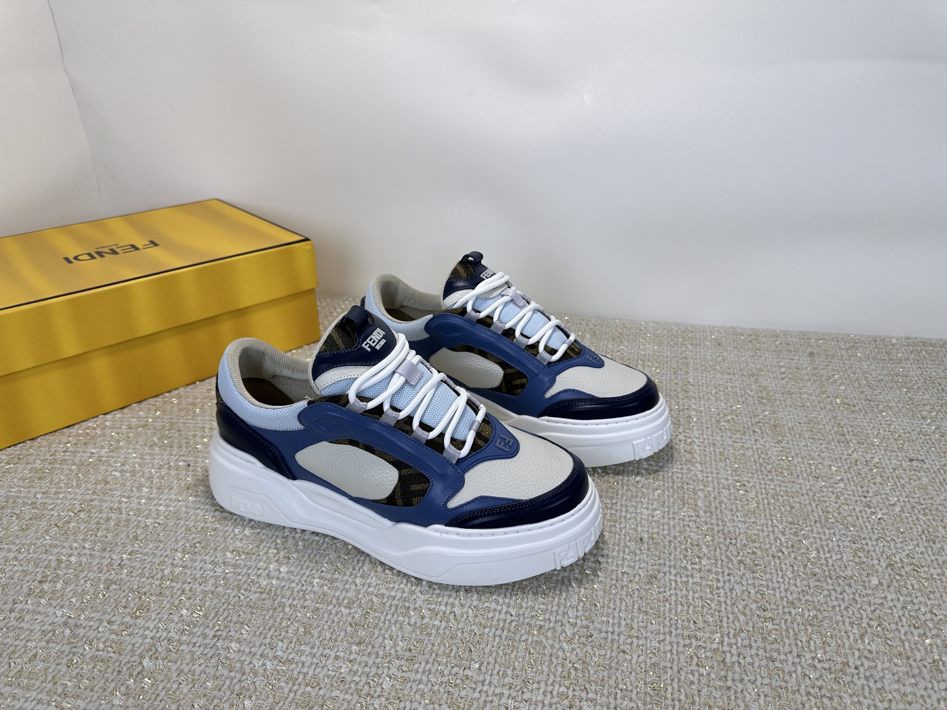 Fendi Style Leather Men's Shoes style reference detail image 6 from source 781825