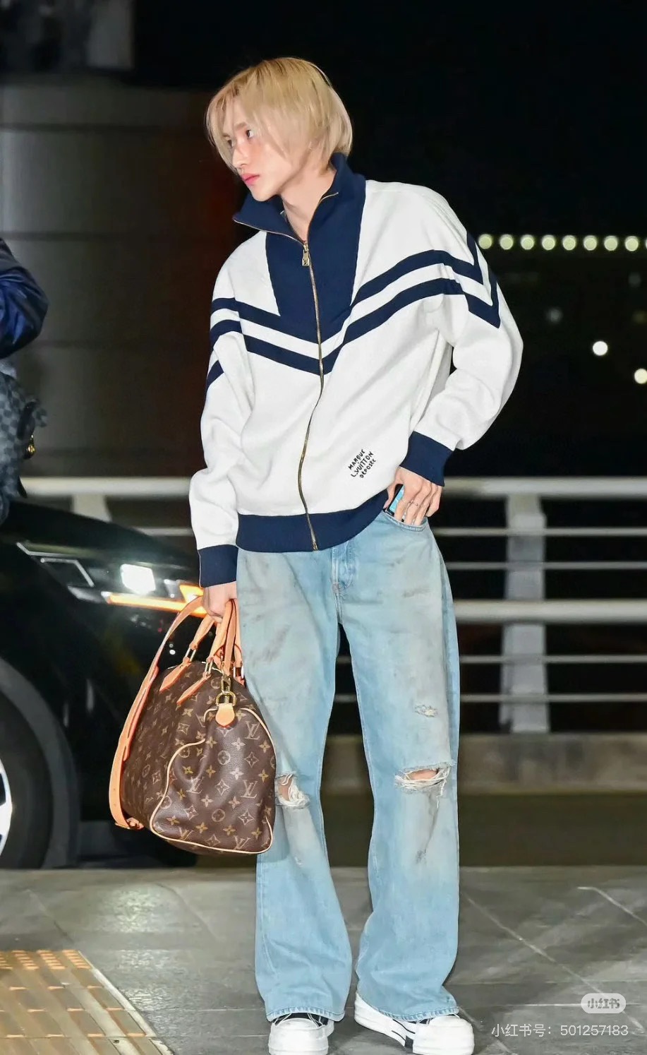 Louis Vuitton Cotton Knit Belted Jacket - Inspired by Nautical Uniforms 3 i1729697134 5997 4