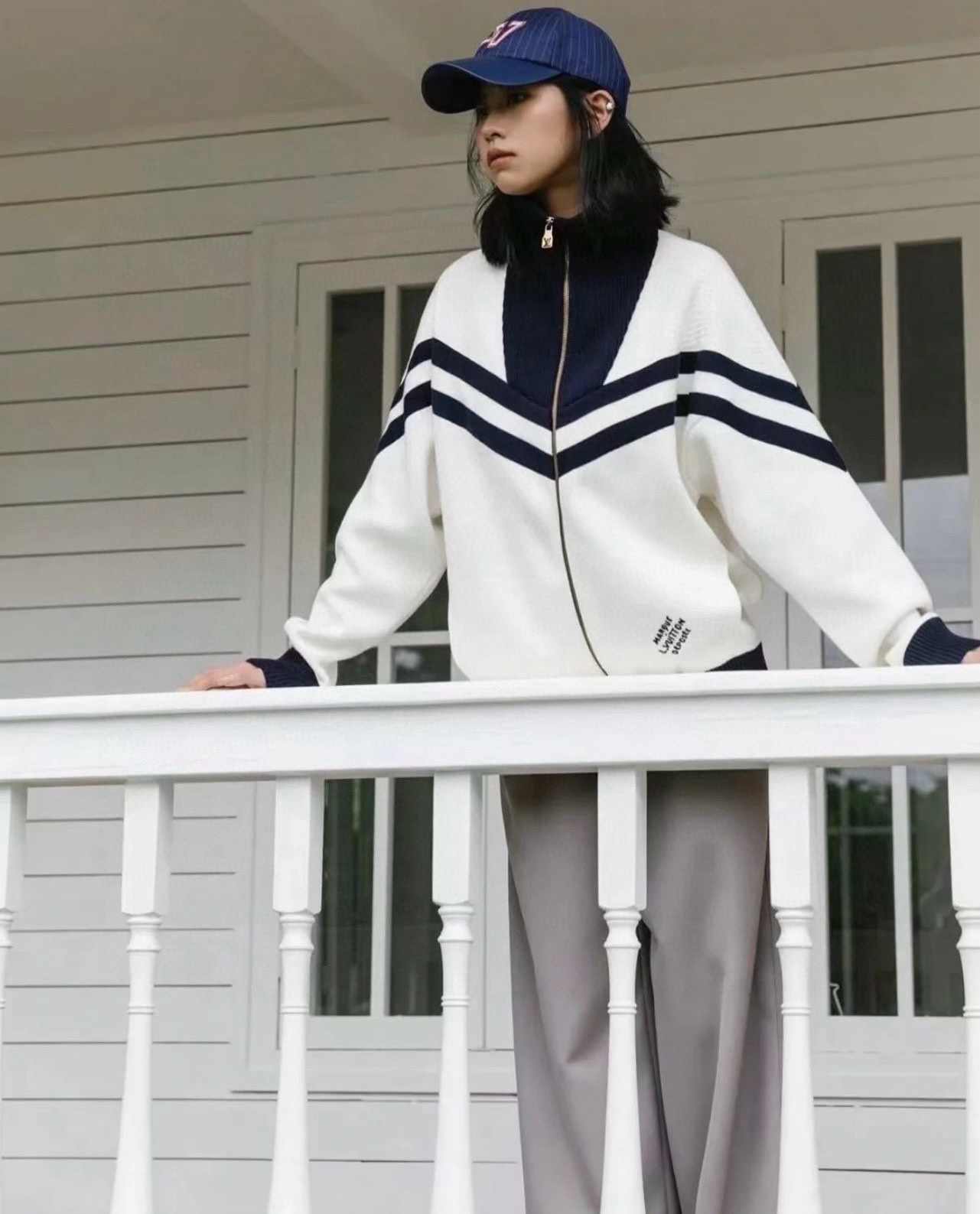 Louis Vuitton Cotton Knit Belted Jacket - Inspired by Nautical Uniforms 10 i1729697134 6761 6