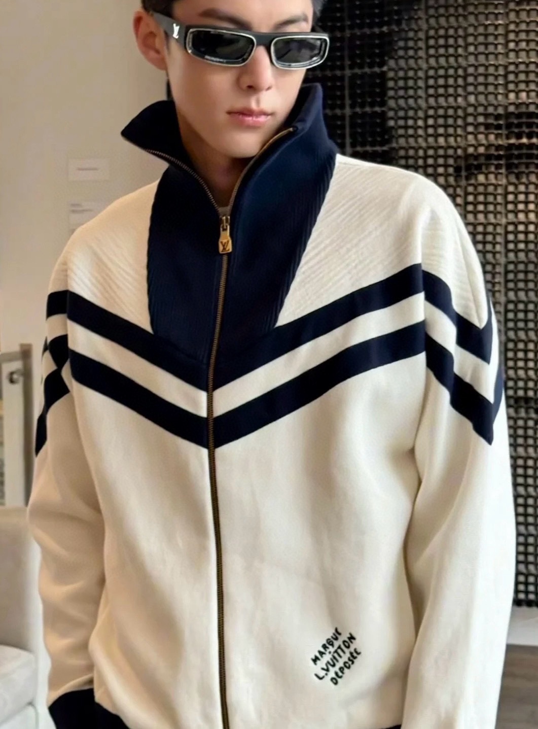 Louis Vuitton Cotton Knit Belted Jacket - Inspired by Nautical Uniforms 8 i1729697134 8245 1
