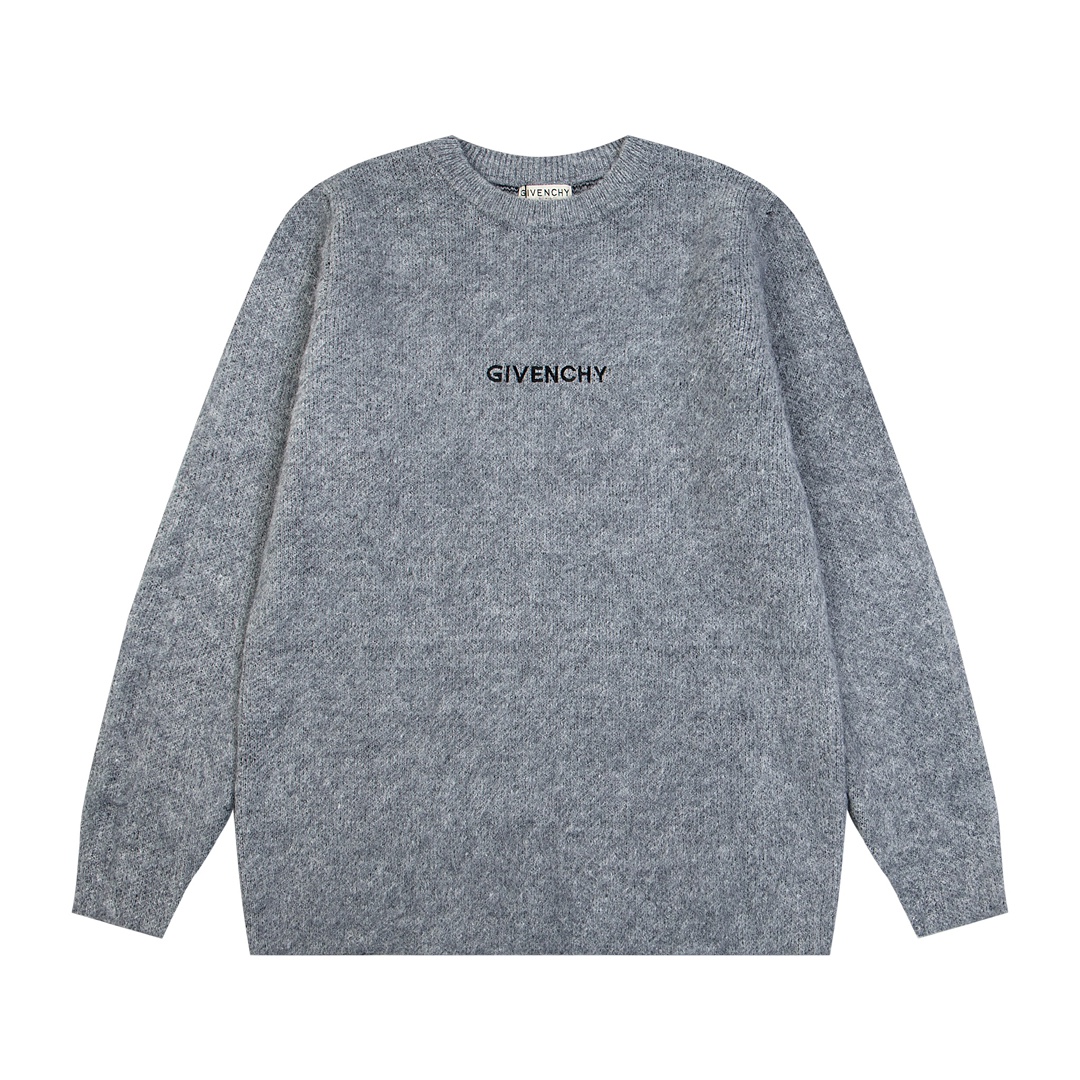 Givenchy Jacquard Dog-Head Mohair Knit Sweater Unisex - Fan Chengcheng Style 3 i1734189987 4899 0