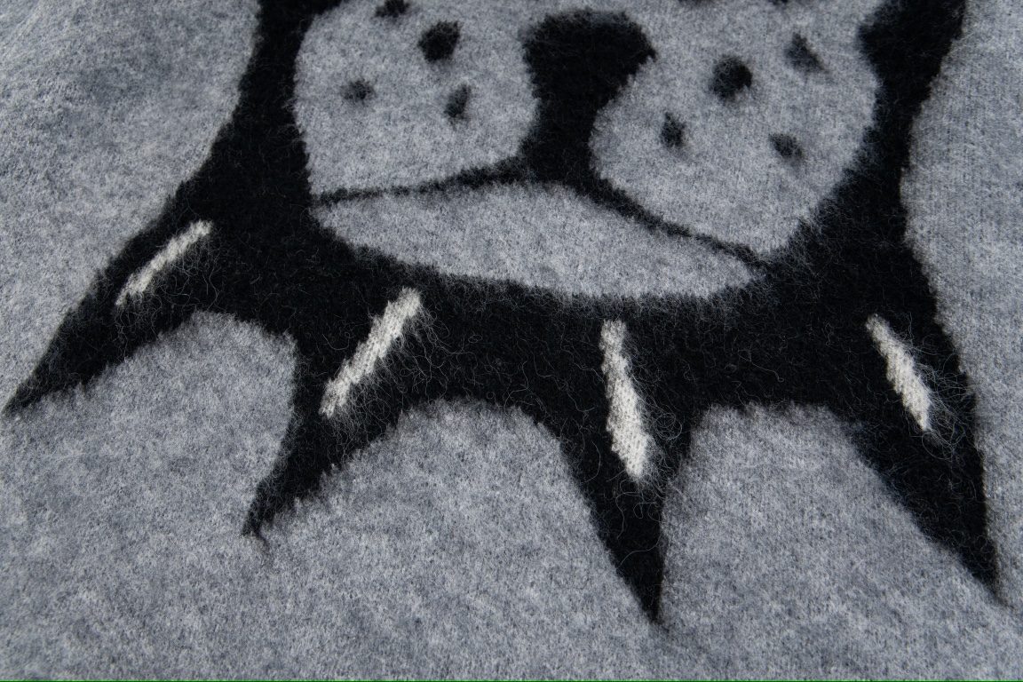 Givenchy Jacquard Dog-Head Mohair Knit Sweater Unisex - Fan Chengcheng Style 10 i1734189988 8543 0