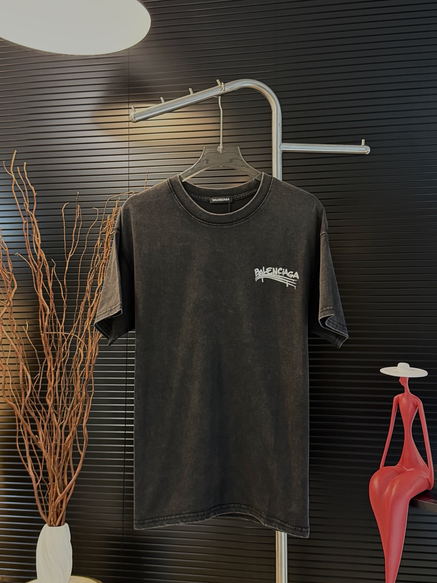 P80 Número de modelo: Z45 Balenciaga nueva camiseta de manga corta con letras estampadas delante y detrás. Empaque a ju…