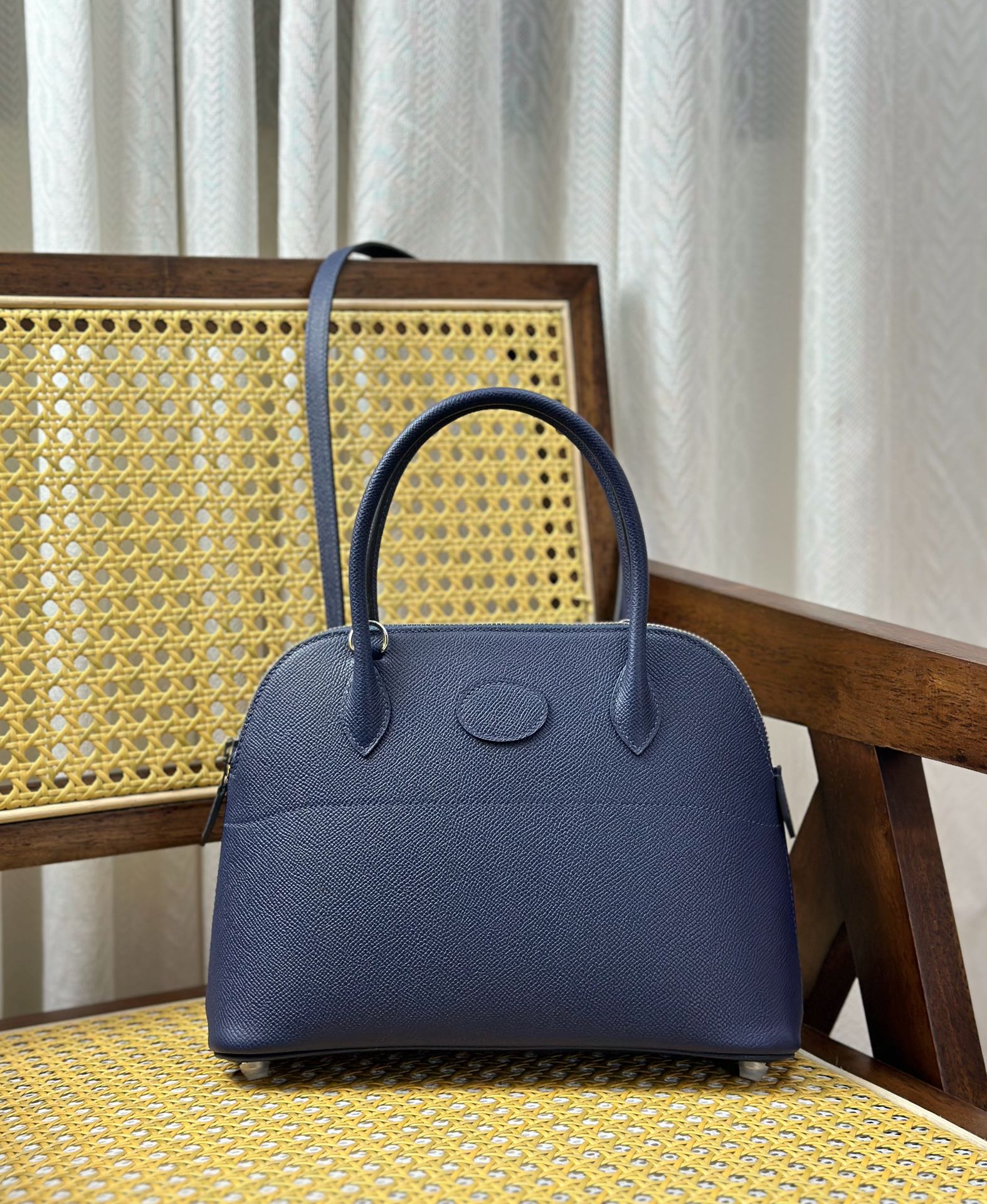 Hermès Bolide Shell bag 27cm ep leather gold brown silver buckle low-key luxury and class