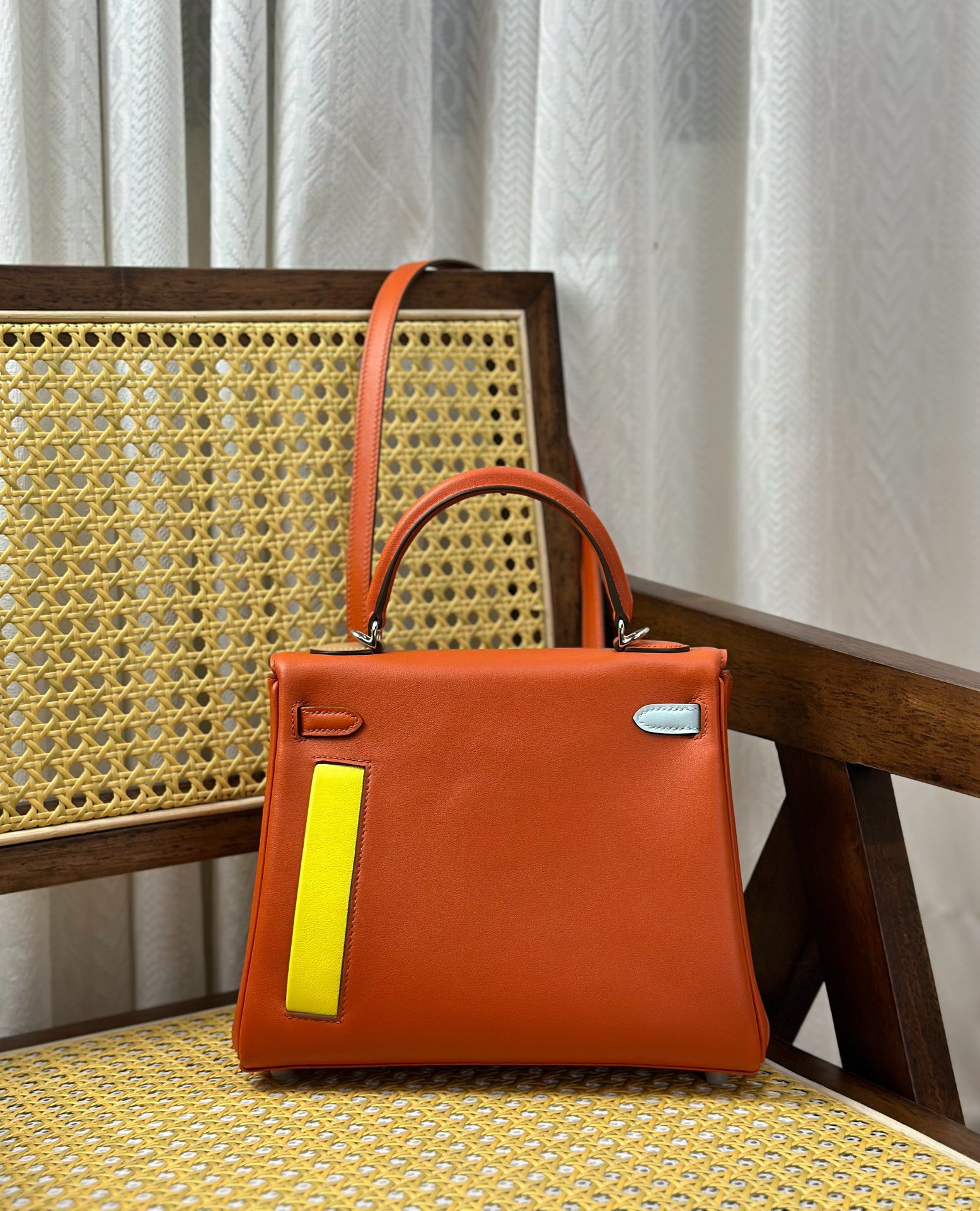 Hermès Rare Edition Counter Inspection Kelly 25cm Colormatic Limited Series Pocket Bag