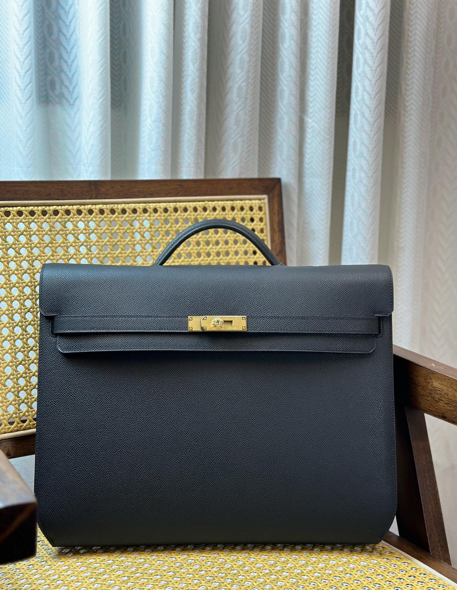 Hermes Kelly Borse Cartella Donna La massima qualità del prodotto
 Nero Cucire Hardware oro Epsom