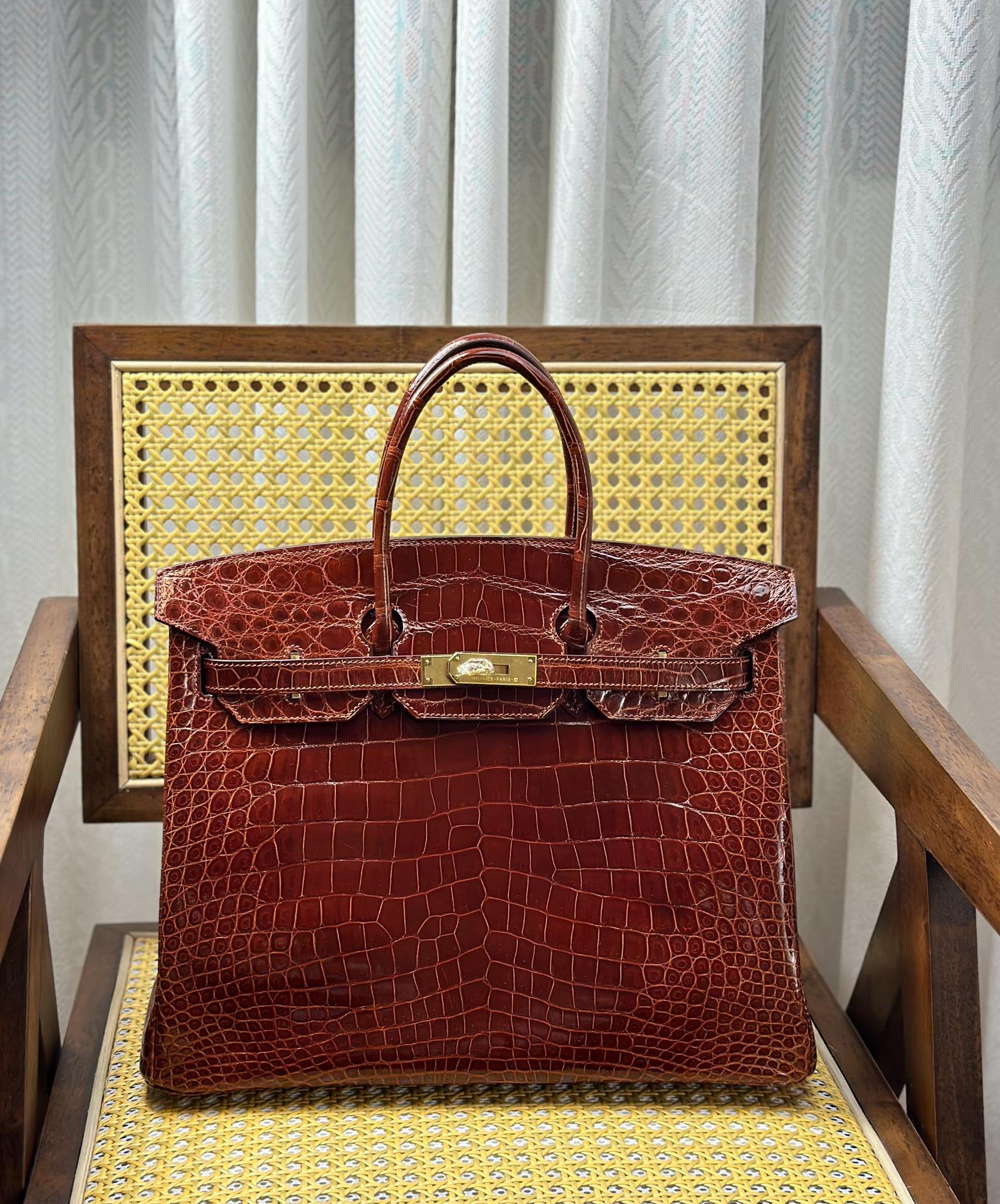 Hermes Birkin Borse Borsette Hardware oro Cuoio di coccodrillo