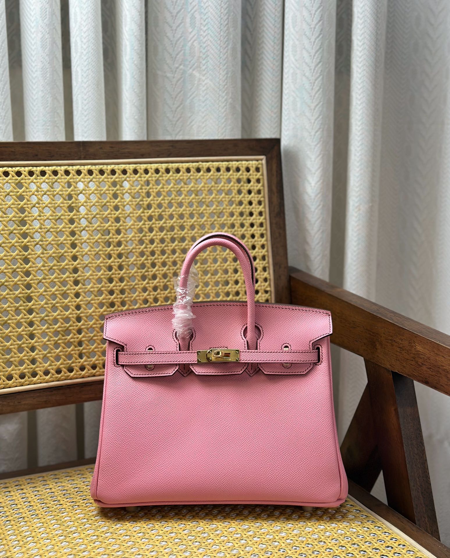 Hermès Rare items Birkin 25/cm epsom leather cherry blossom pink gold buckle