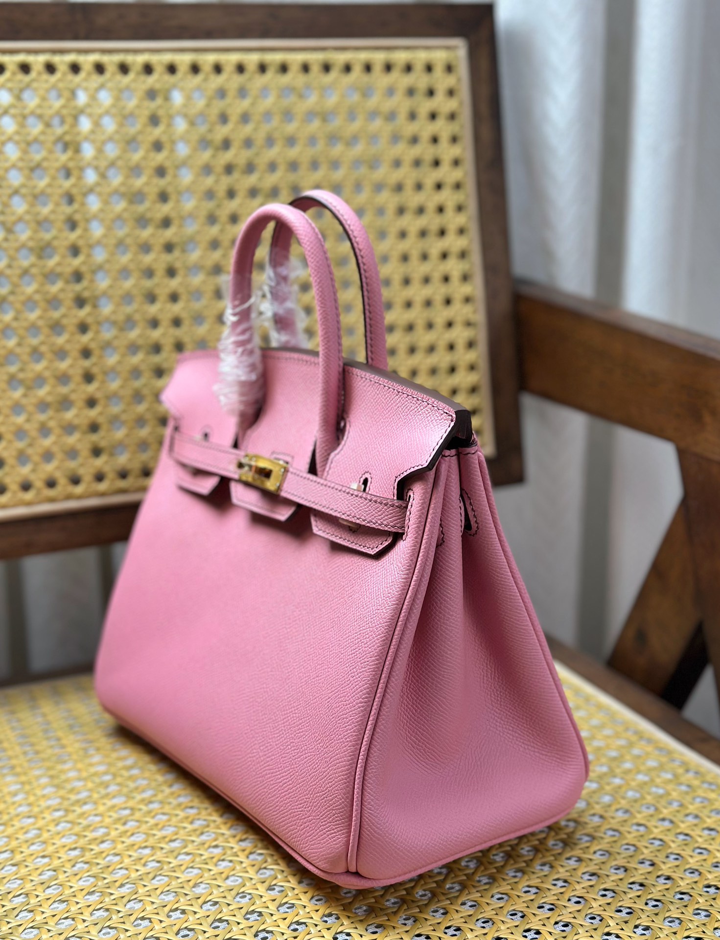 Hermès Rare items Birkin 25/cm epsom leather cherry blossom pink gold buckle