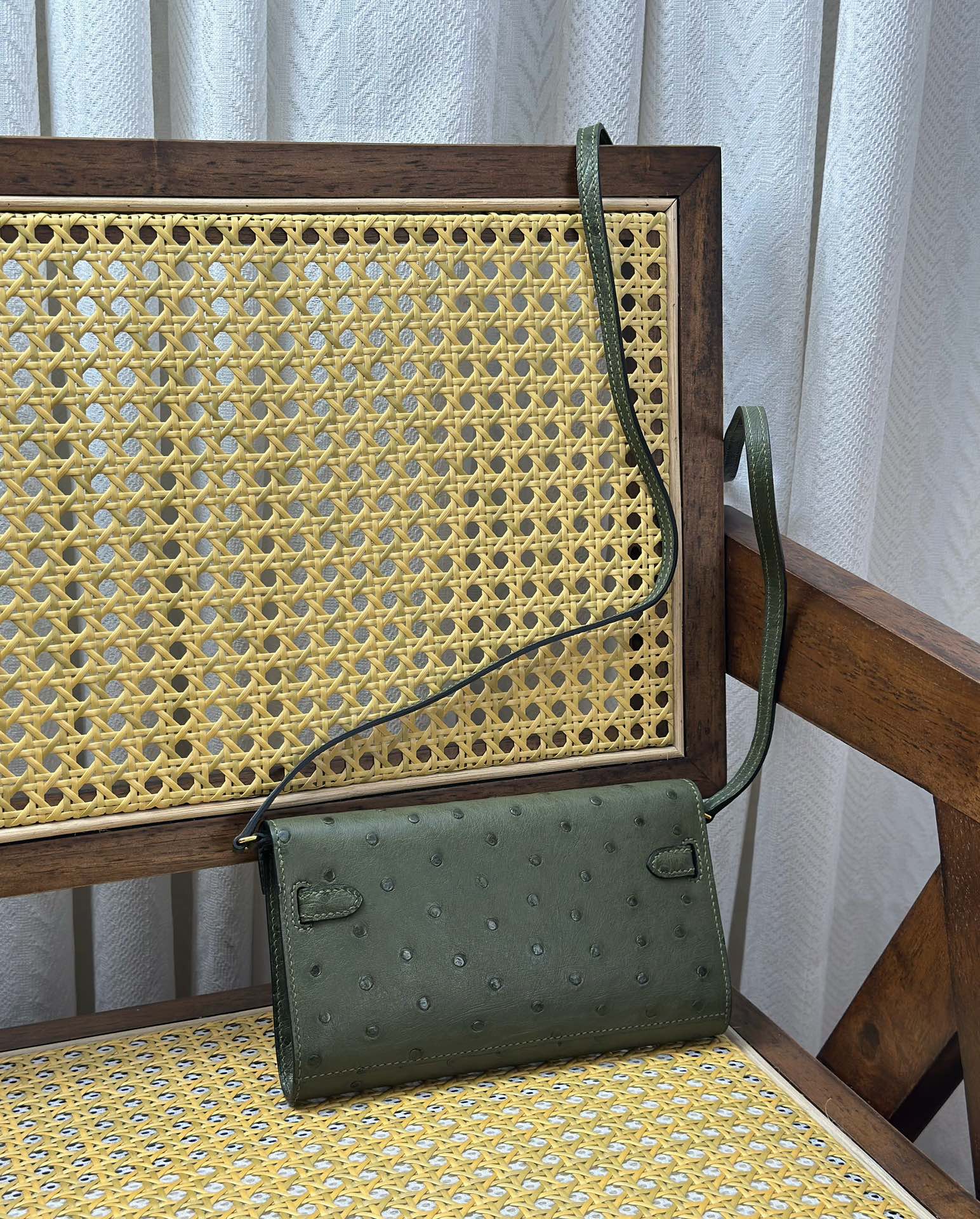 Hermès Kelly togo woc/ostrich skin