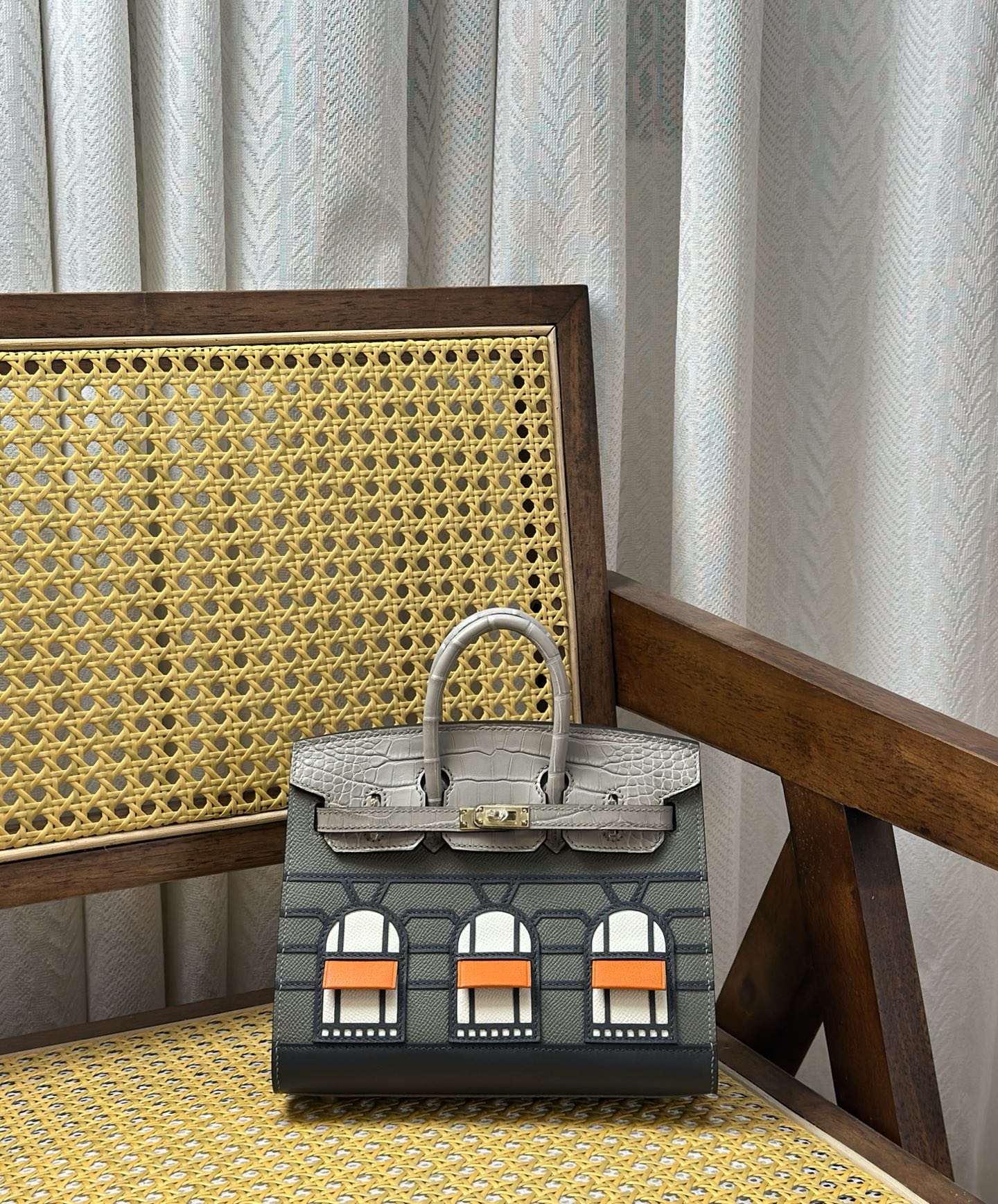 Hermès hermes Birkin /20cm limited edition haze gray house bag