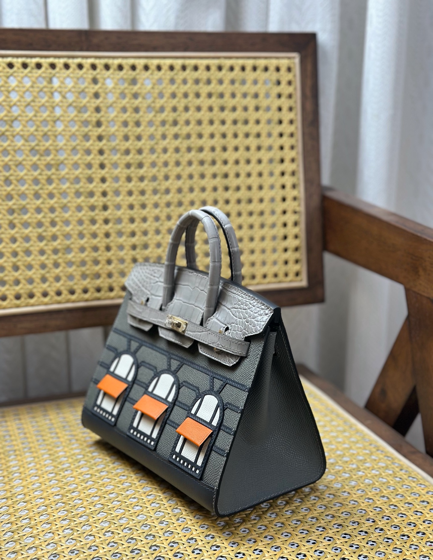 Hermès hermes Birkin /20cm limited edition haze gray house bag