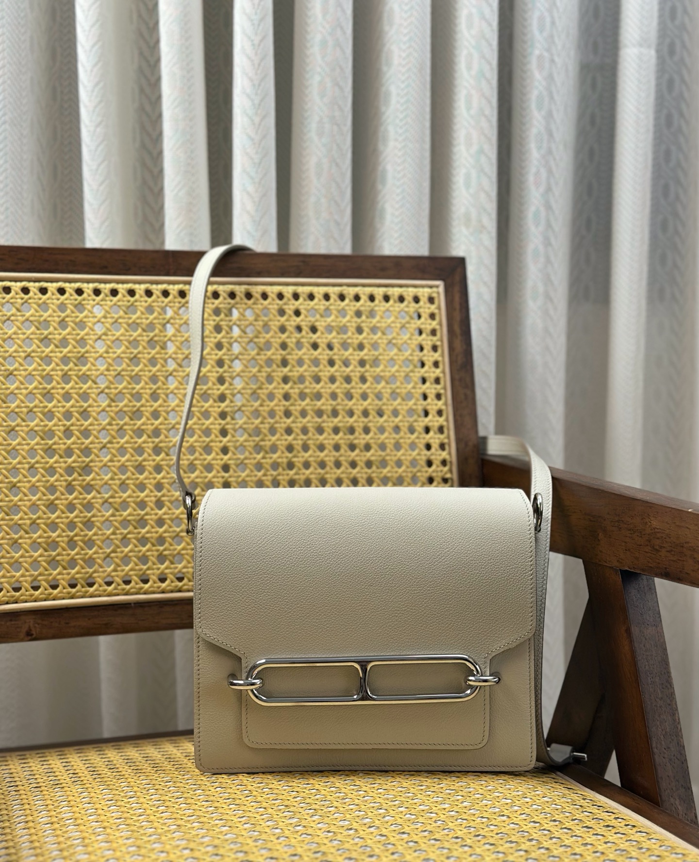 Hermès Hermes Roulis /24cm pig nose Eveleather