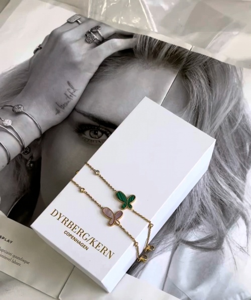 Dyrberg/Kern Copenhagen Butterfly Bracelet, Diamond Accent, Gold Tone 1 Dyrberg/Kern Copenhagen Butterfly Bracelet, Diamond Accent, Gold Tone