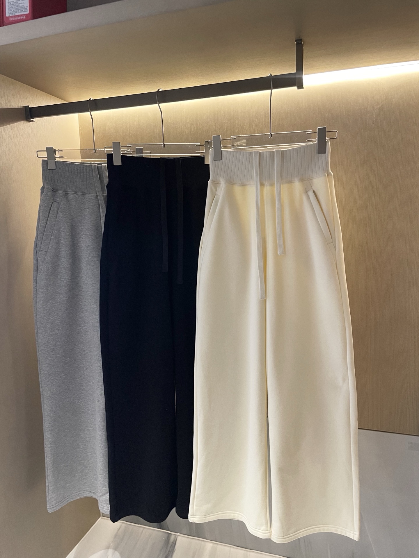 Alo Leggings ALO plus velvet threaded wide-leg pants yoga