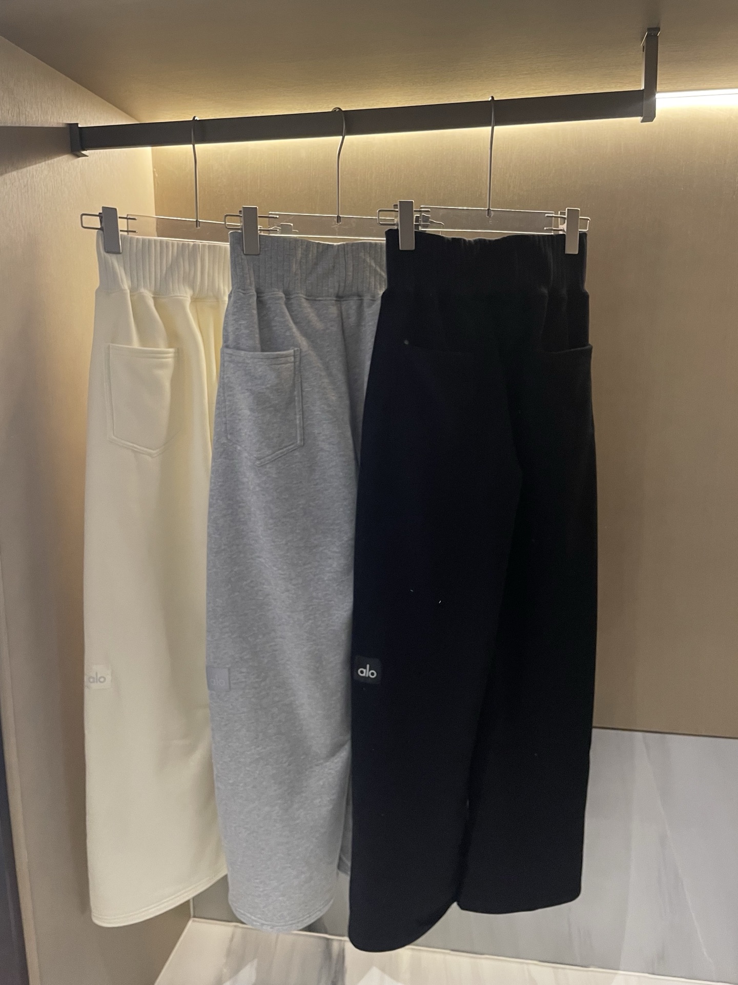 Alo Leggings ALO plus velvet threaded wide-leg pants yoga
