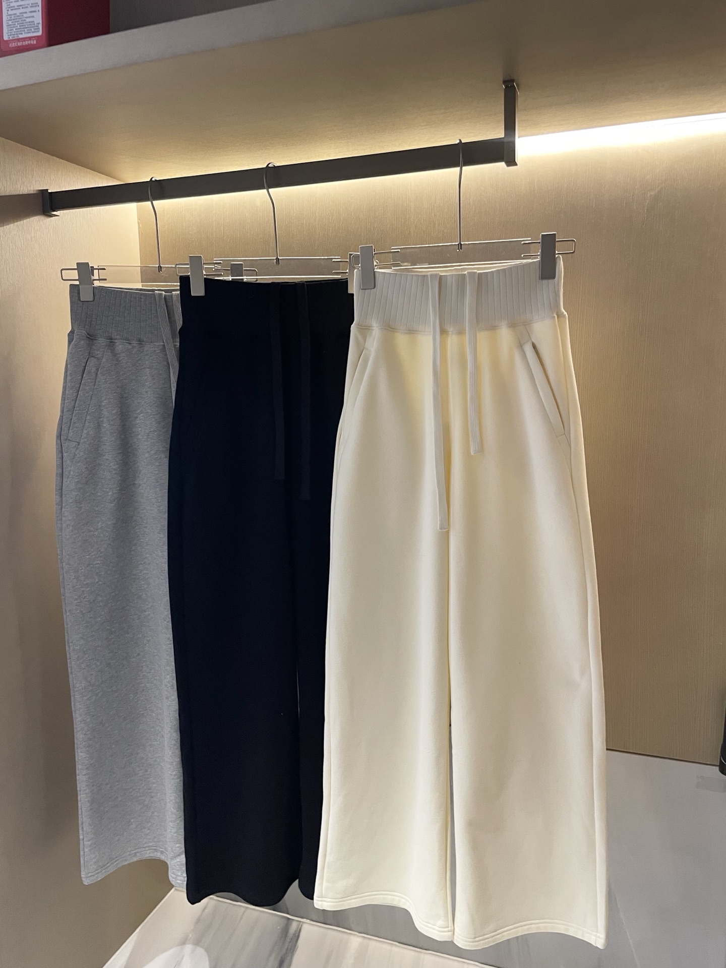 Alo Leggings ALO plus velvet threaded wide-leg pants yoga