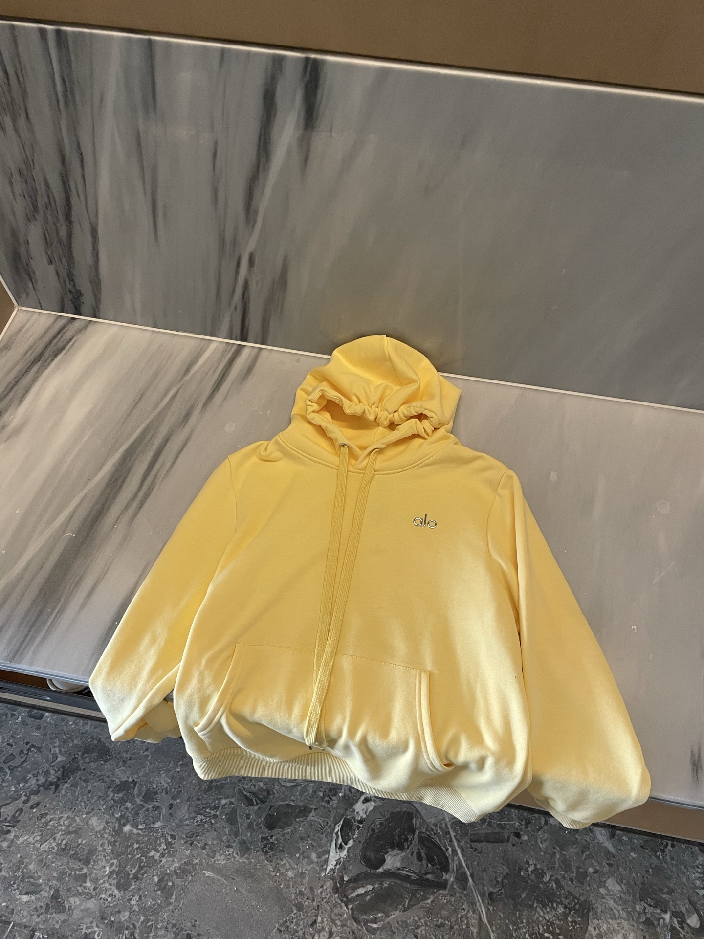Alo jacket lounge yellow yoga