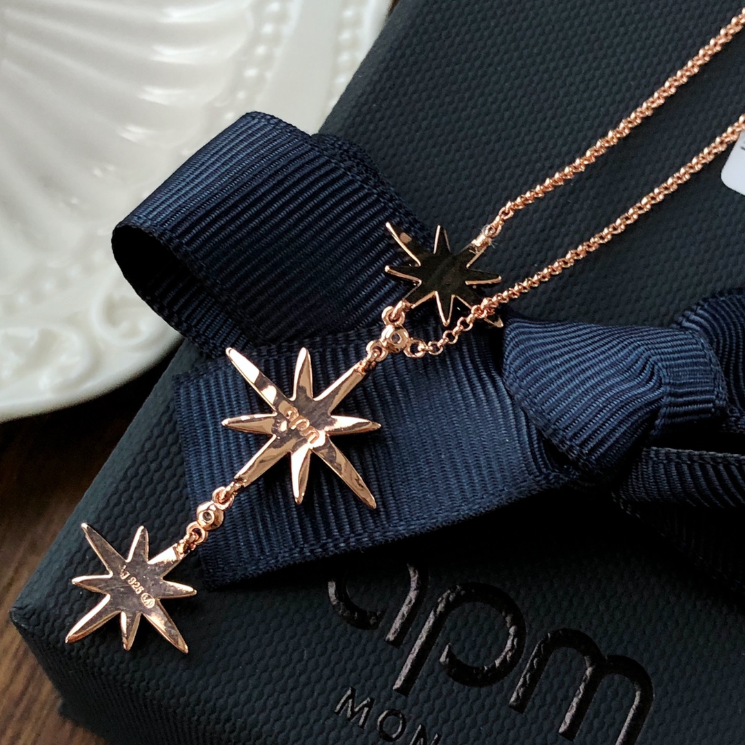 【情人节礼物】💰90 APM经典款六芒星系列—三星玫瑰金伸缩项。