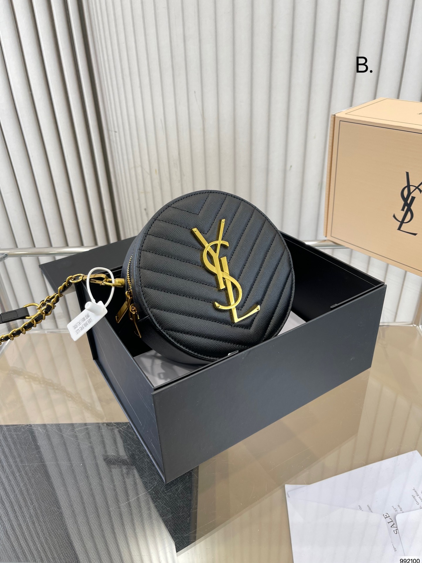 Yves Saint Laurent Cylinder & Round Bags Fall Collection Vintage Chains