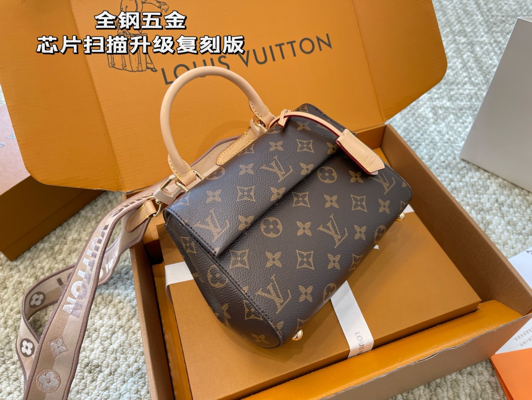 Louis Vuitton LV Cluny Crossbody & Shoulder Bags All Steel