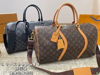 Louis Vuitton LV Keepall Travel Bags Black