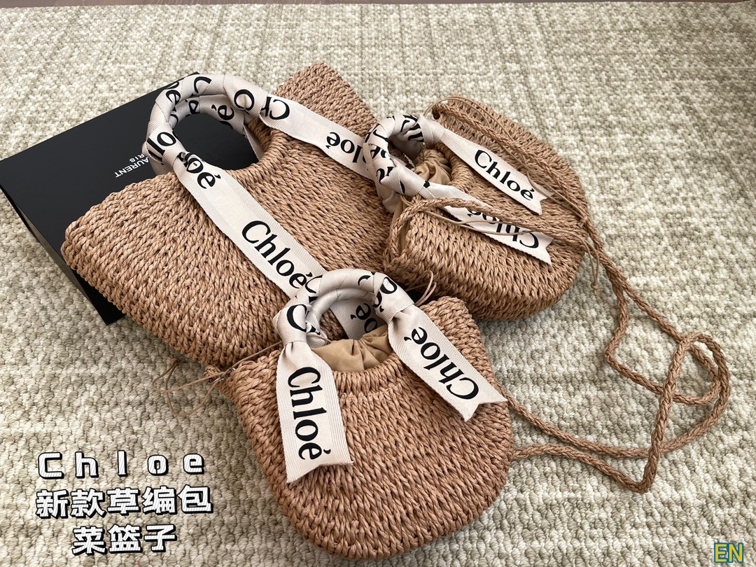 Chloe Bags Handbags Straw Woven Summer Collection