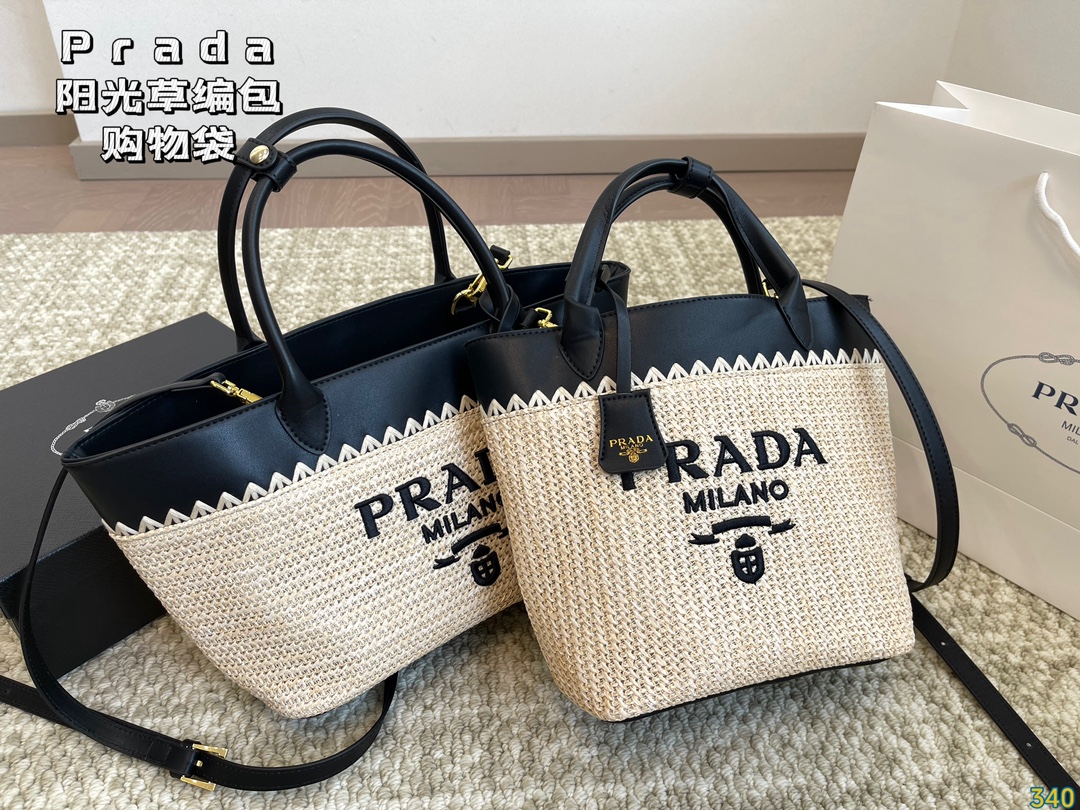 Prada Handbags Tote Bags Replica Sale online
 Straw Woven Summer Collection
